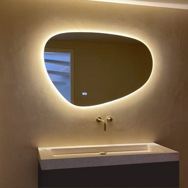 Vtw Living - Badkamerspiegel - Asymmetrisch - Anti Condens - 120 cm