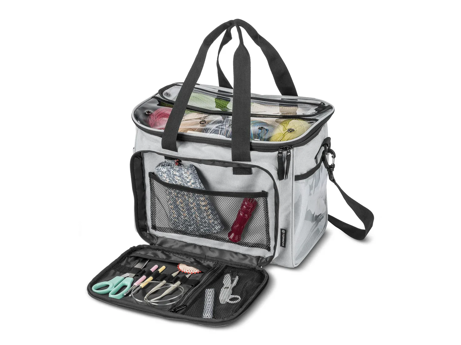 TOPMOVE Sac pour accessoires de tricot ou trolley pour machine  coudre