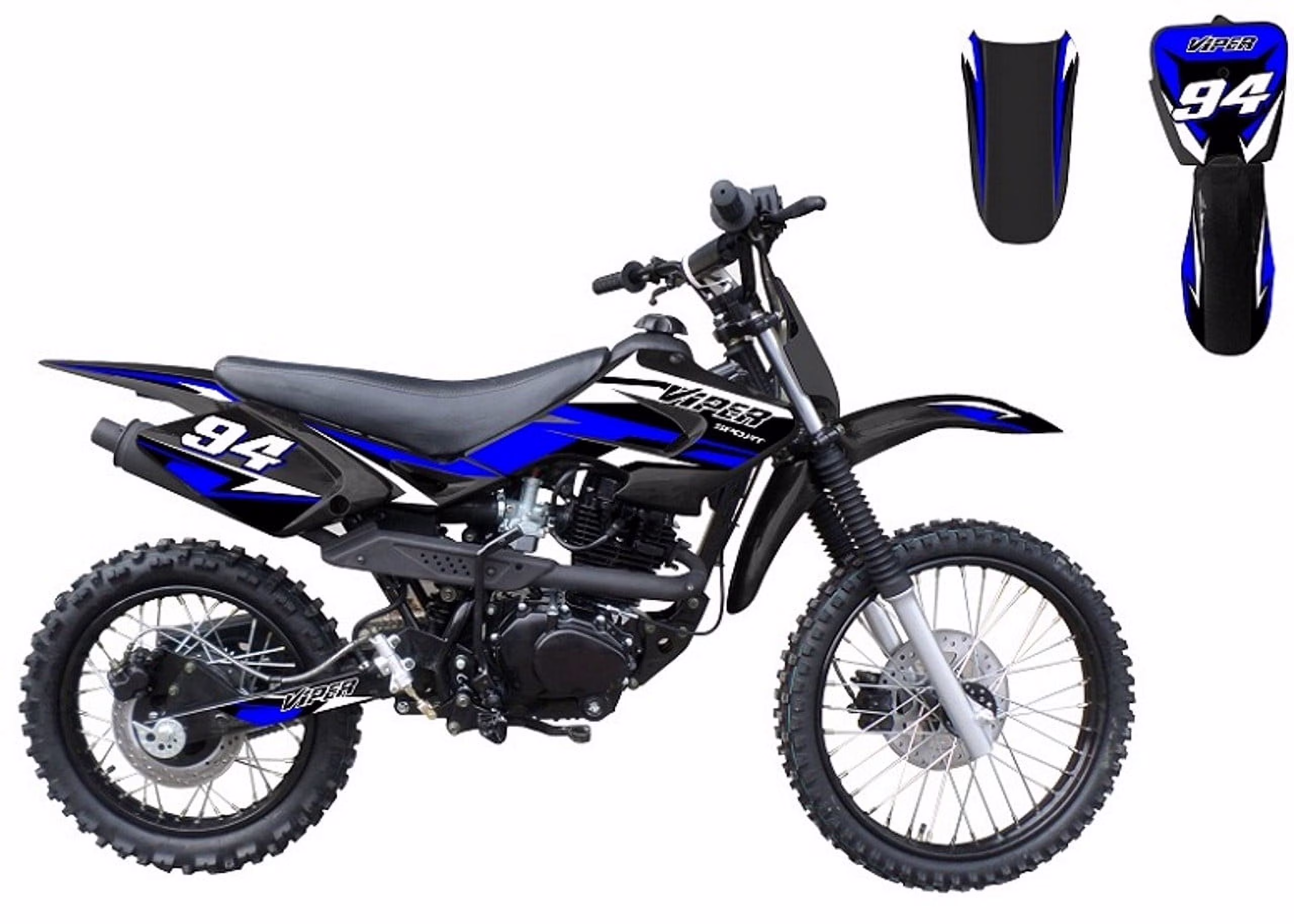 New Viper 150cc Gas Dirt Bike(Blue)