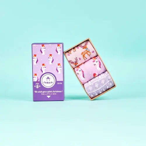 Chaussettes We wish you a pink christmas