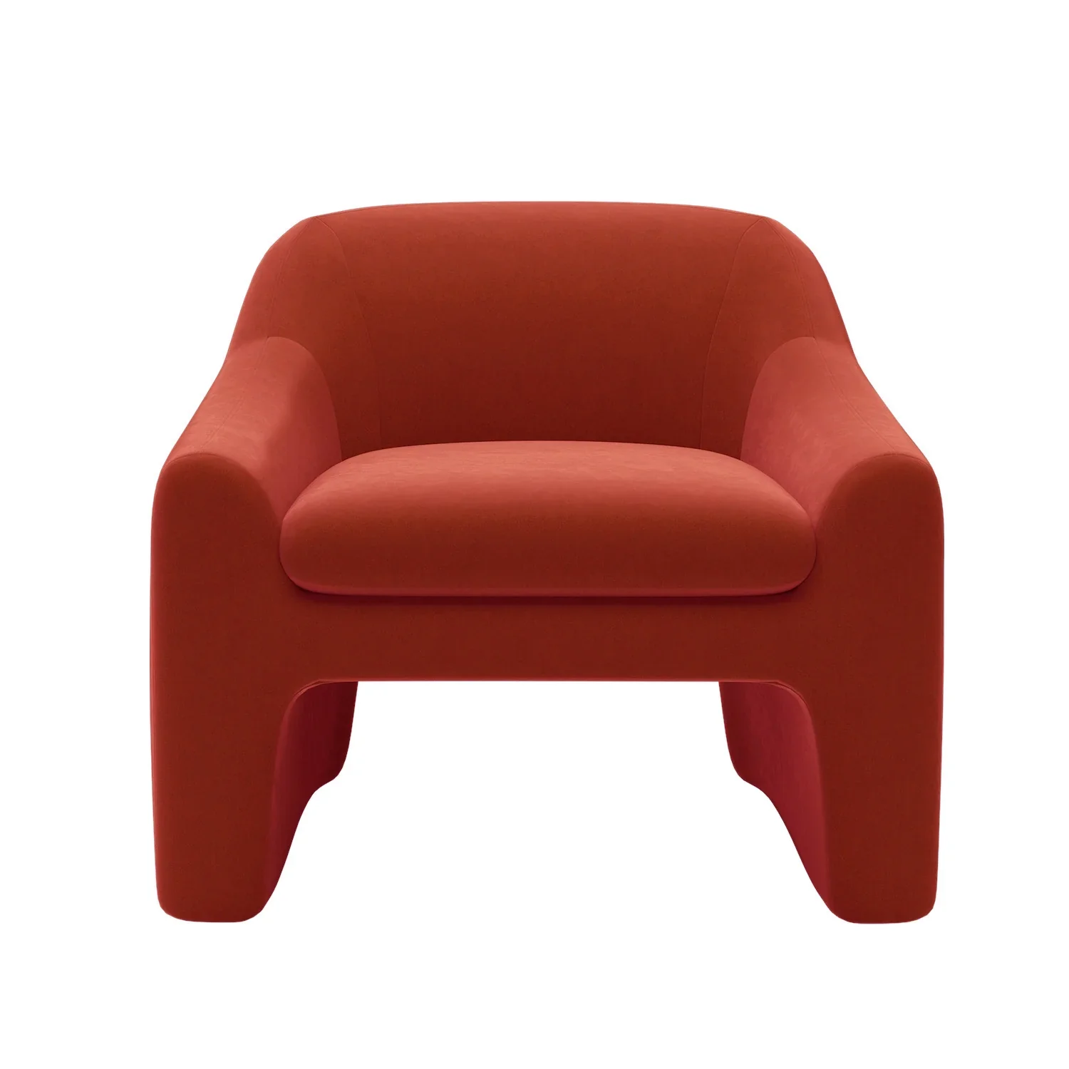 Better Homes & Gardens Emerson Curvy Accent Chair, Truffle Brown Boucle