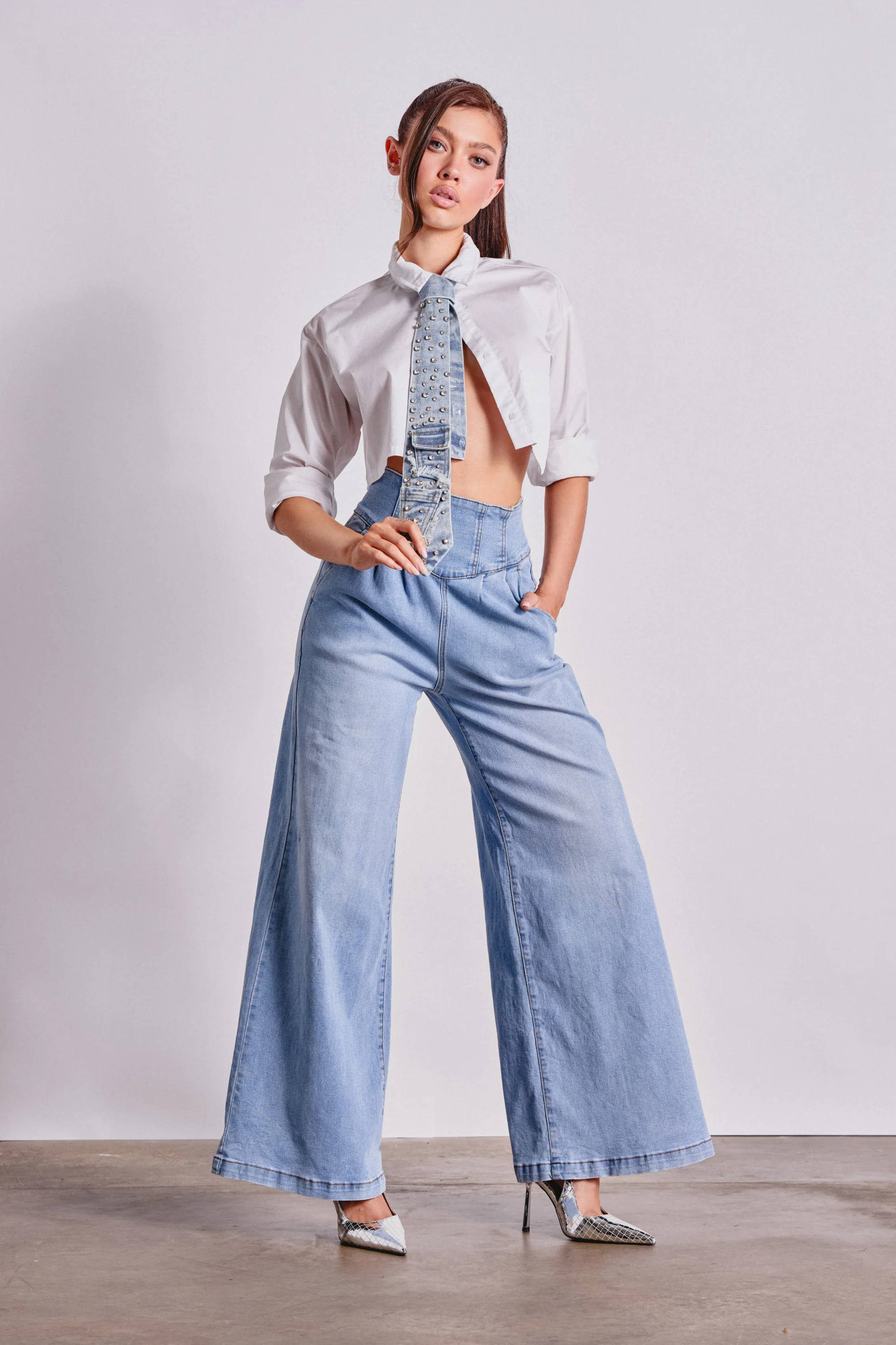 JENNY WIDE LEG DENIM - Akira Store