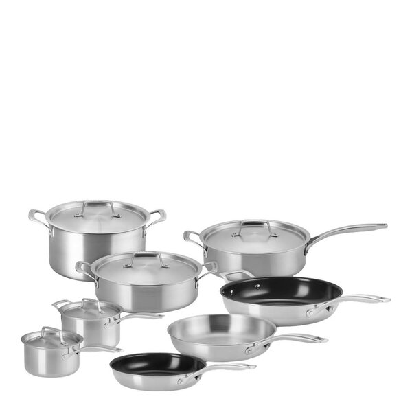 Essential 3-ply Stainless Steel grytesett 8 deler