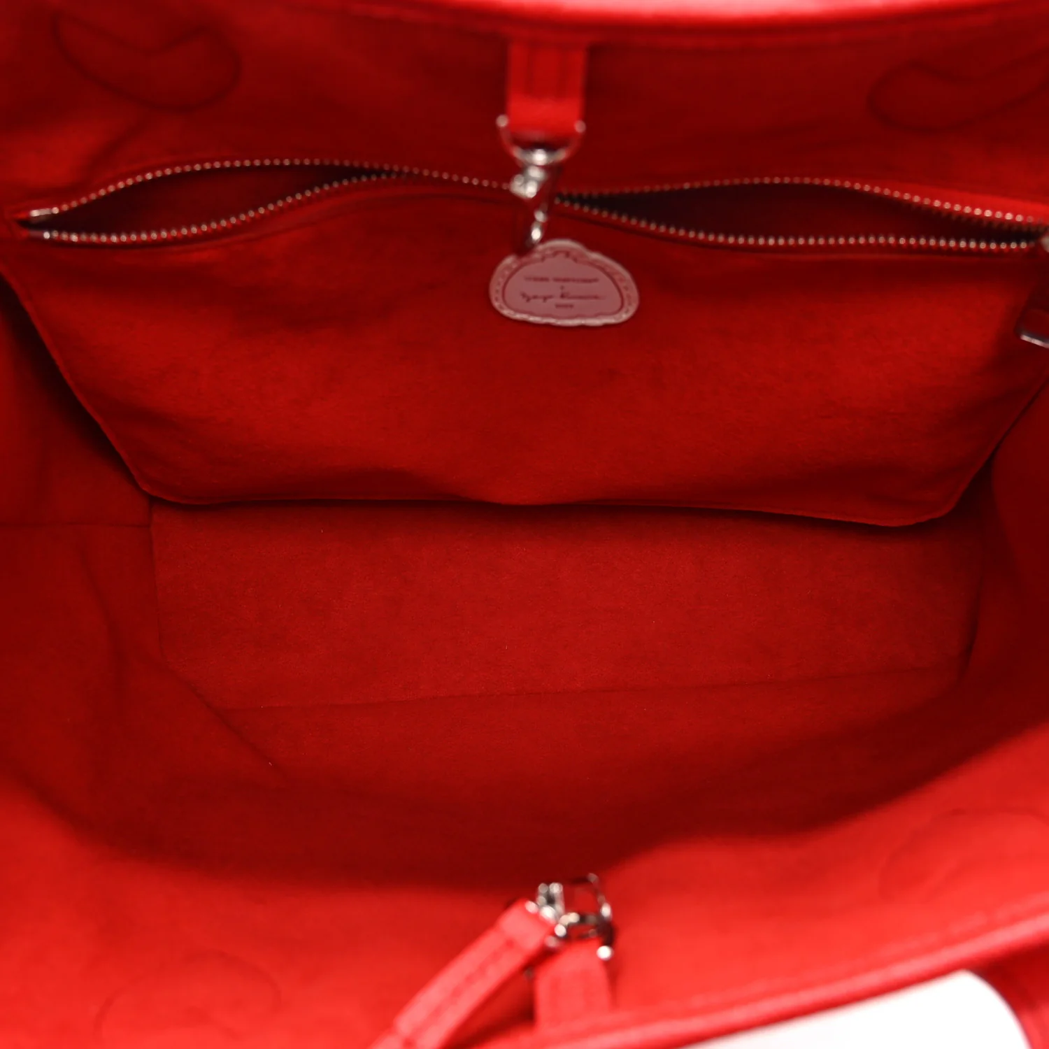 LV X YK Empreinte Infinity Dots Neverfull MM Rouge White