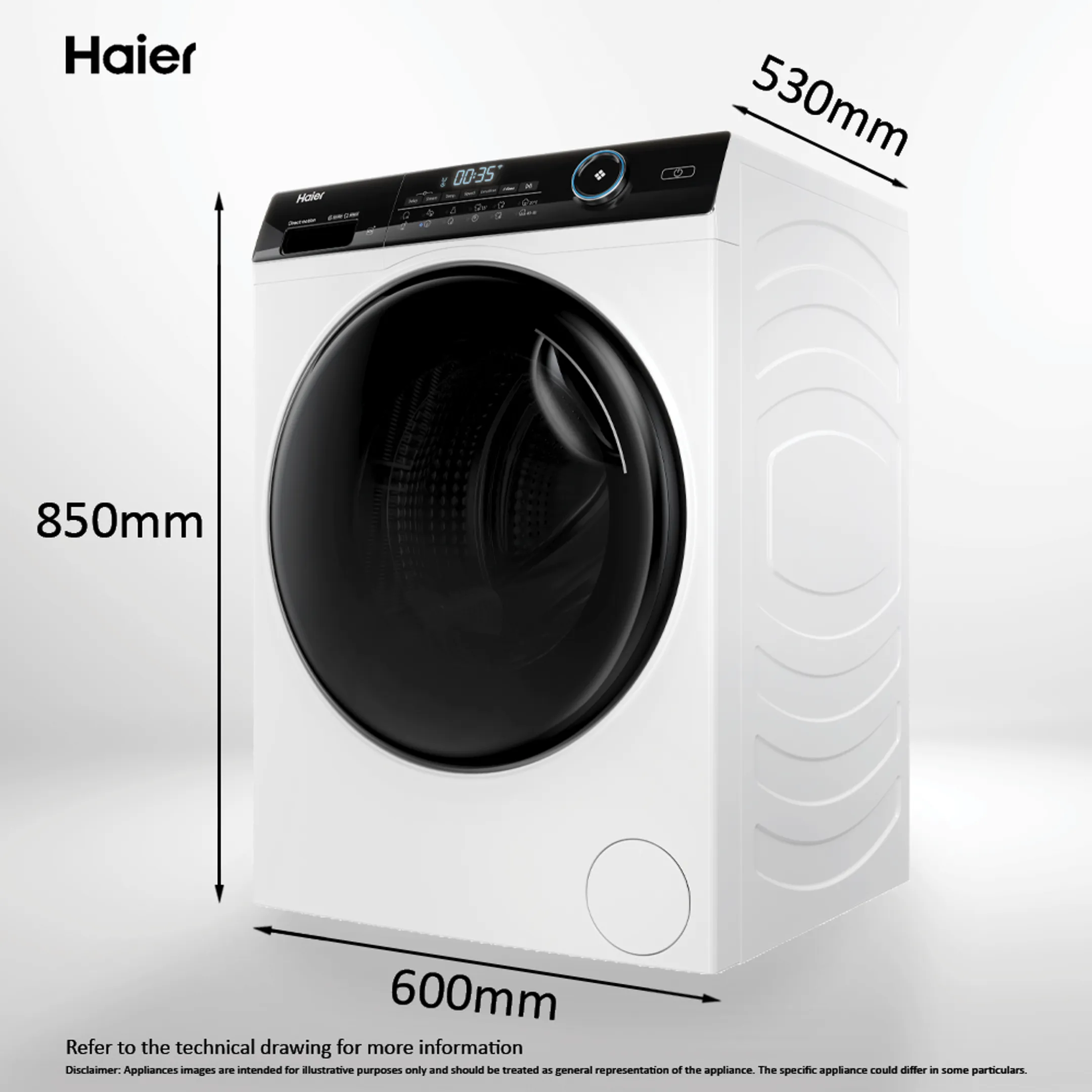 Haier Wasmachine HW80-B14959EU1DF Irefresh Connected