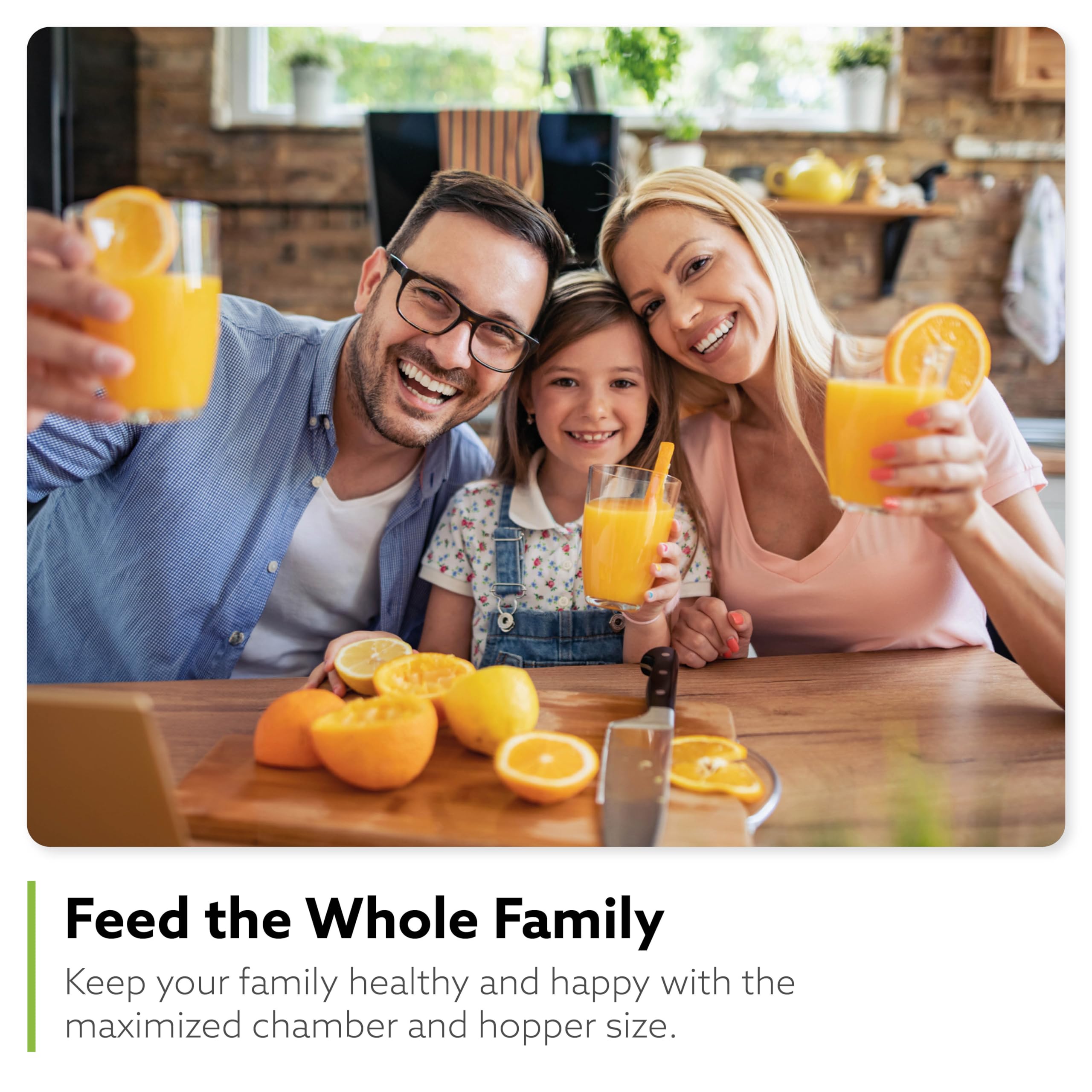 H400 Cold Press Juicer Machine, Award Winning Masticating Slow Juicer, Easy to Clean, Strainer & Hands Free with Self Feeding, Wide Mouth Hopper, Easy Assembly (Matte Black)