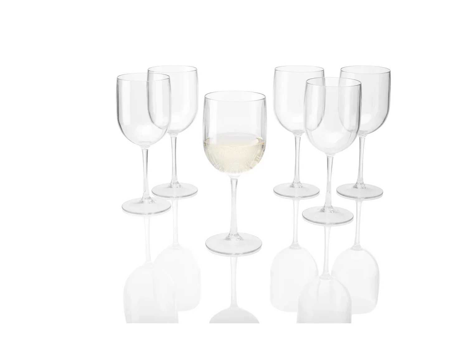 ERNESTO Lot de 6 verres  vin,  champagne ou  eau