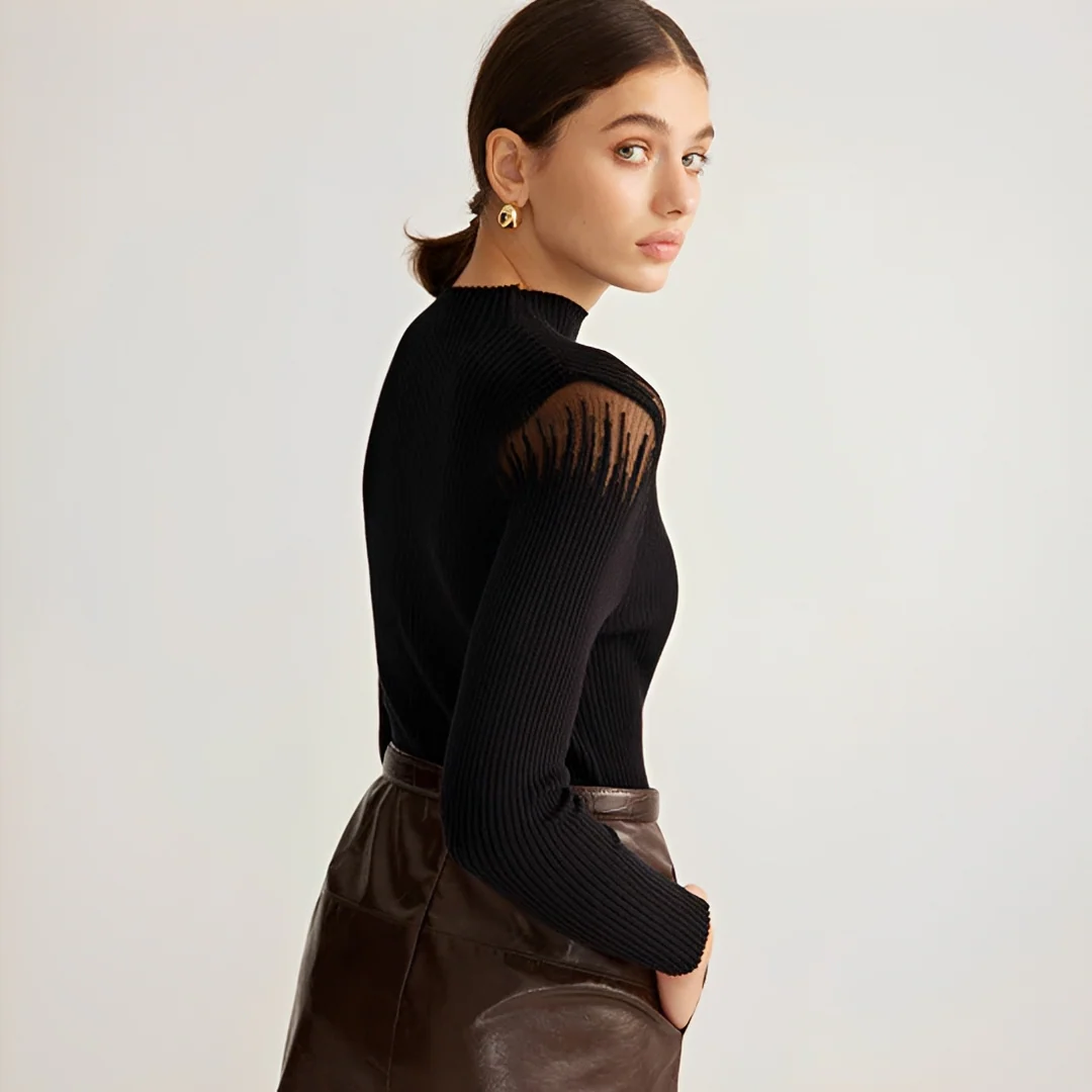 Tania - Blouse Élégante à Manches Longues