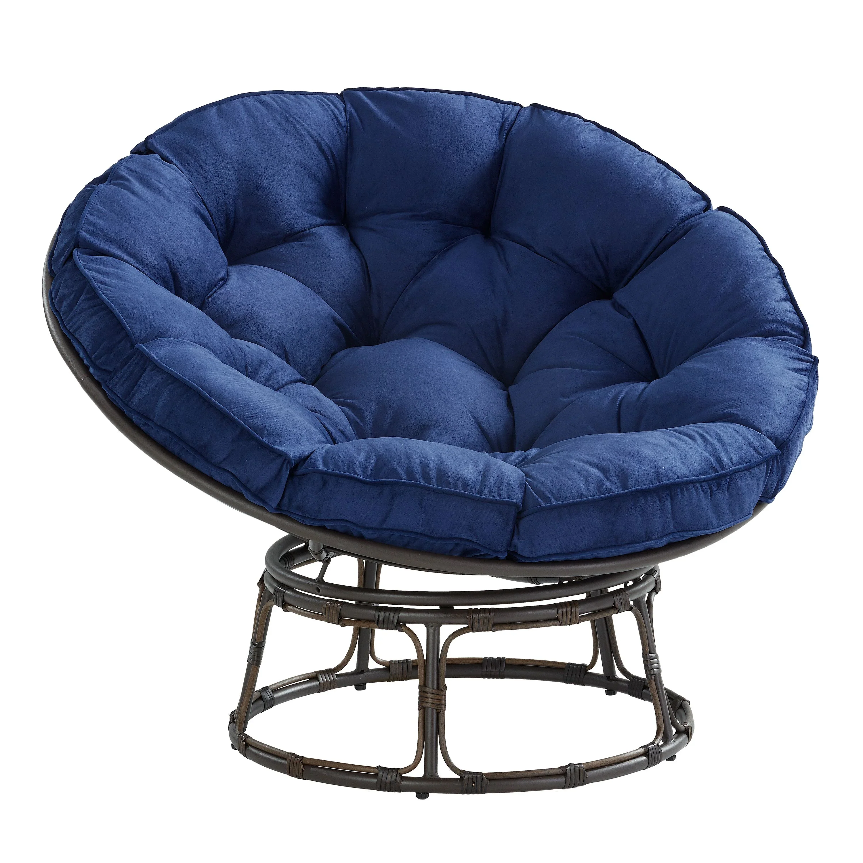 Better Homes & Gardens Papasan Accent Chair, Gray Linen