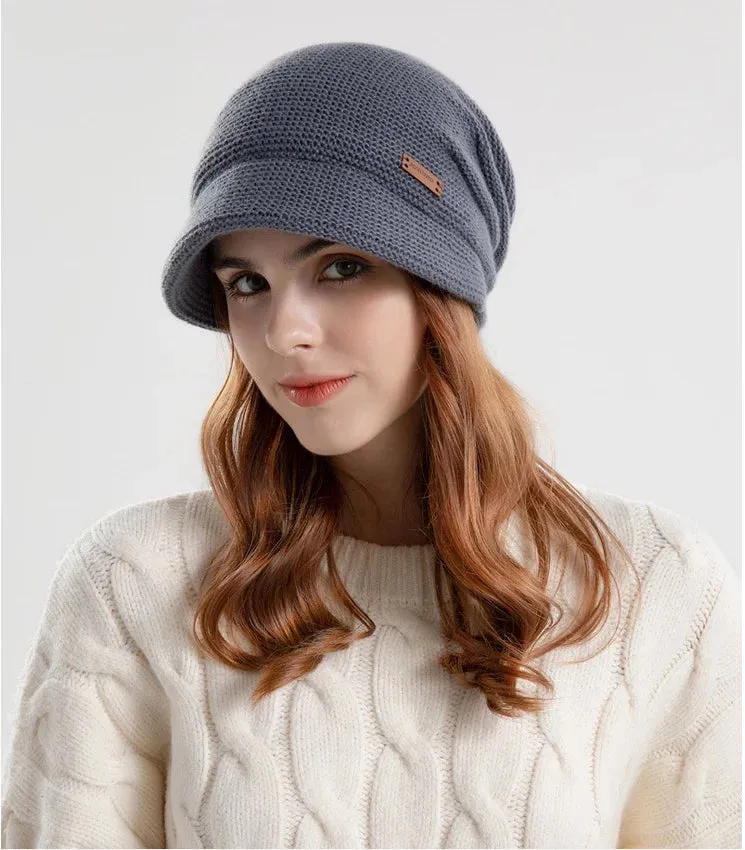 Sophie Paris l Chapeau en velours tricoté