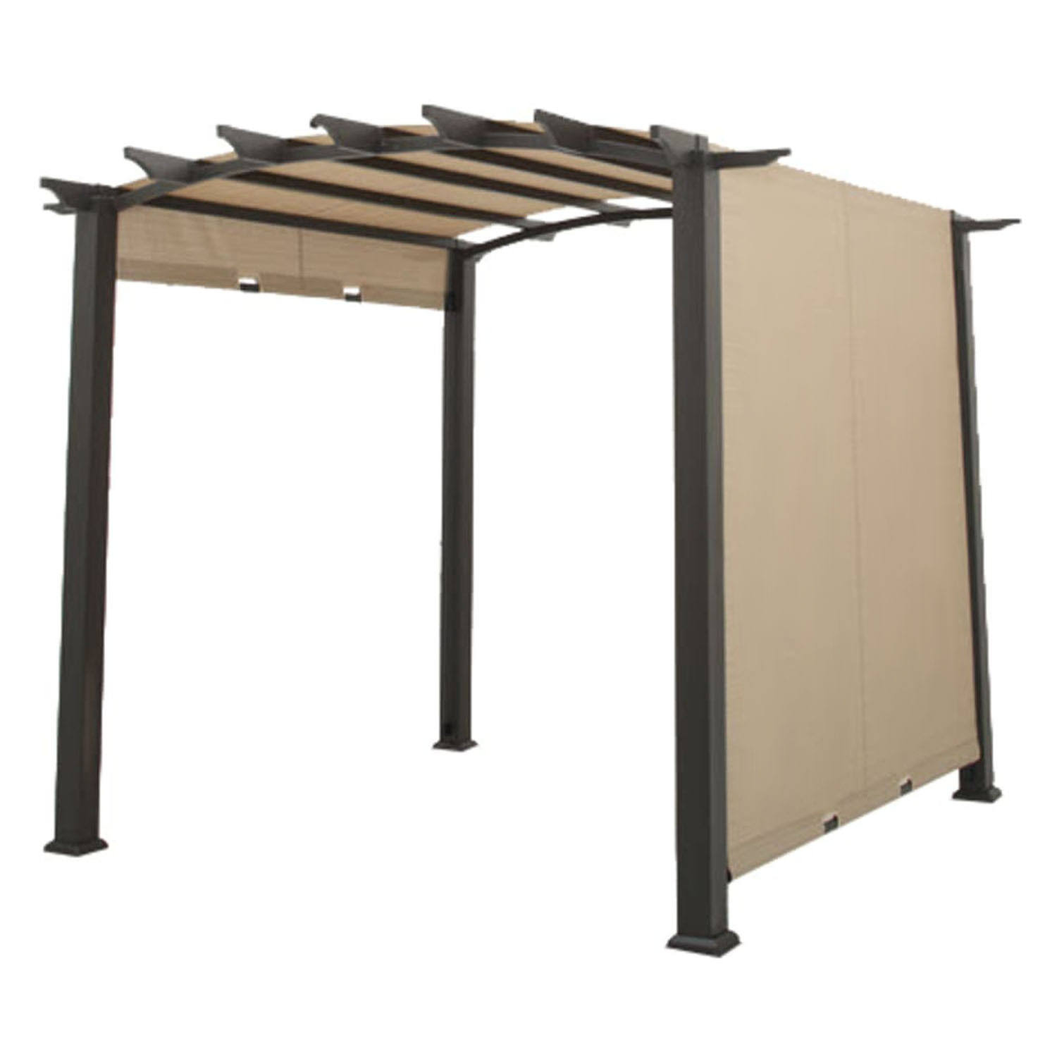 Garden Winds Replacement Canopy Top Cover for Arched Pergola with Sliding Canopy - Riplock 350 Beige