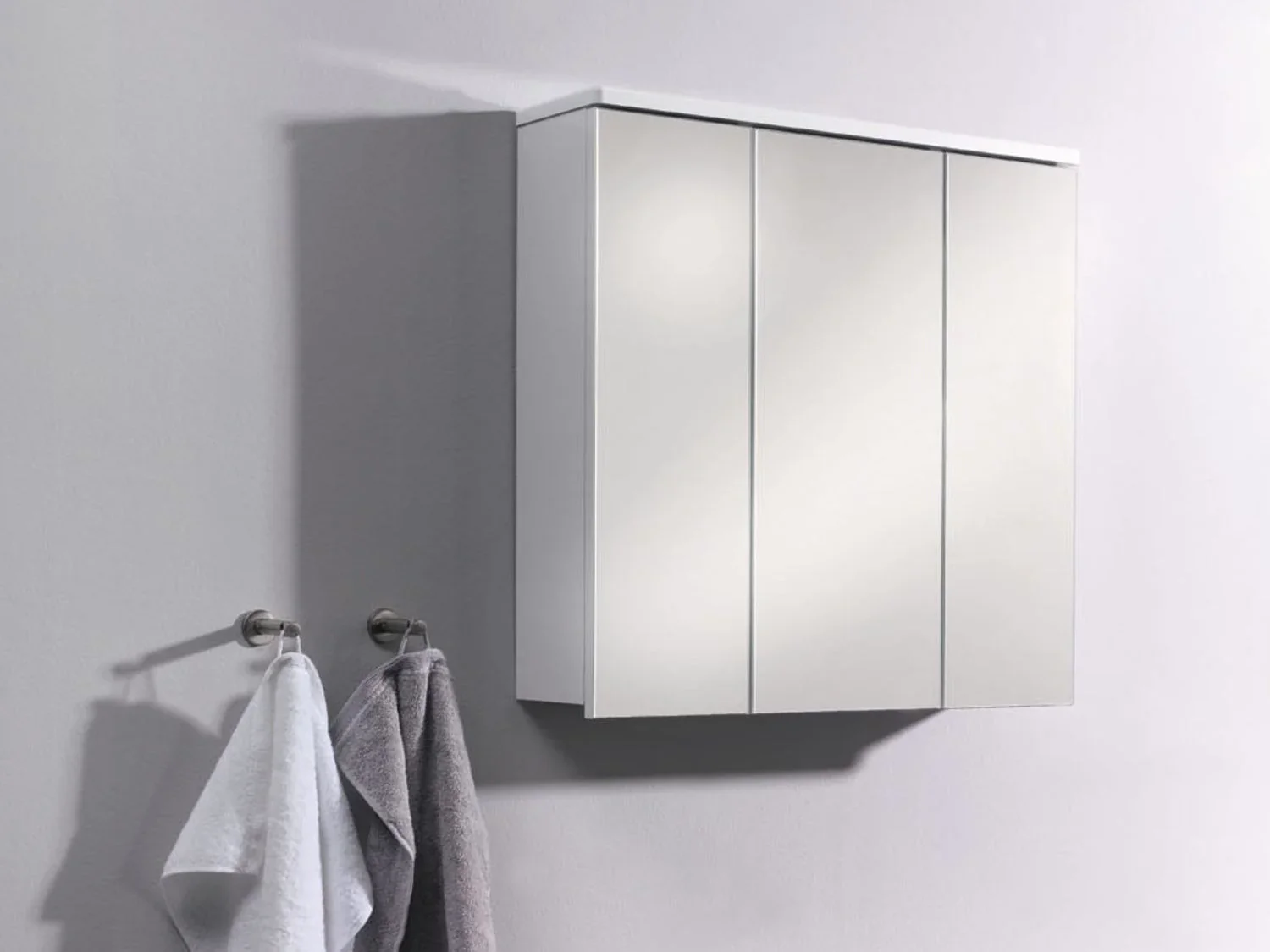 LIVARNO LIVING Armoire de toilette miroir Palermo, 66 x 64 x 16,5 cm