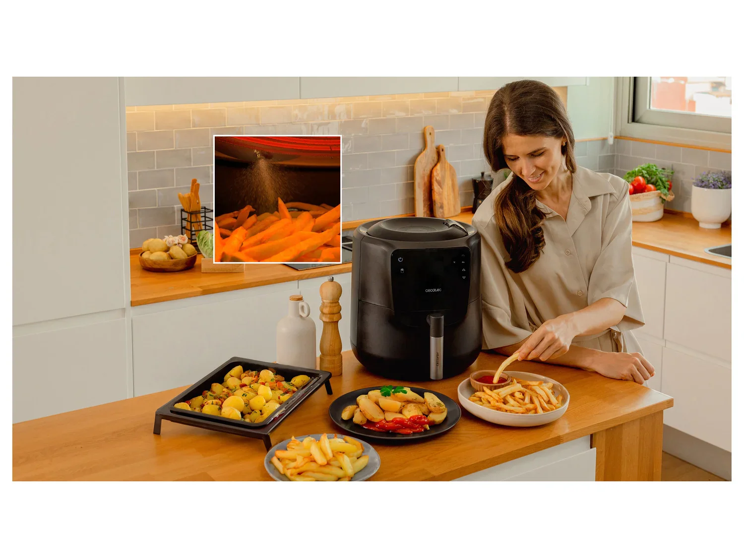 Cecotec friteuse  air chaud Cecofry Rain 3300, 1550 W