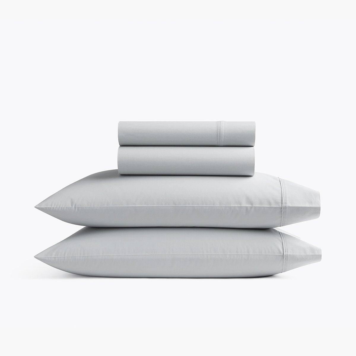 Under The Canopy Organic Percale Sheet Set - Oyster Oyster / Queen