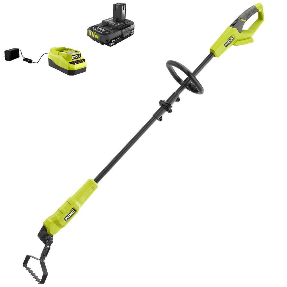 Ryobi One+ 18V Cordless Battery Garden Hoe with 2.0 Ah Battery and Charger