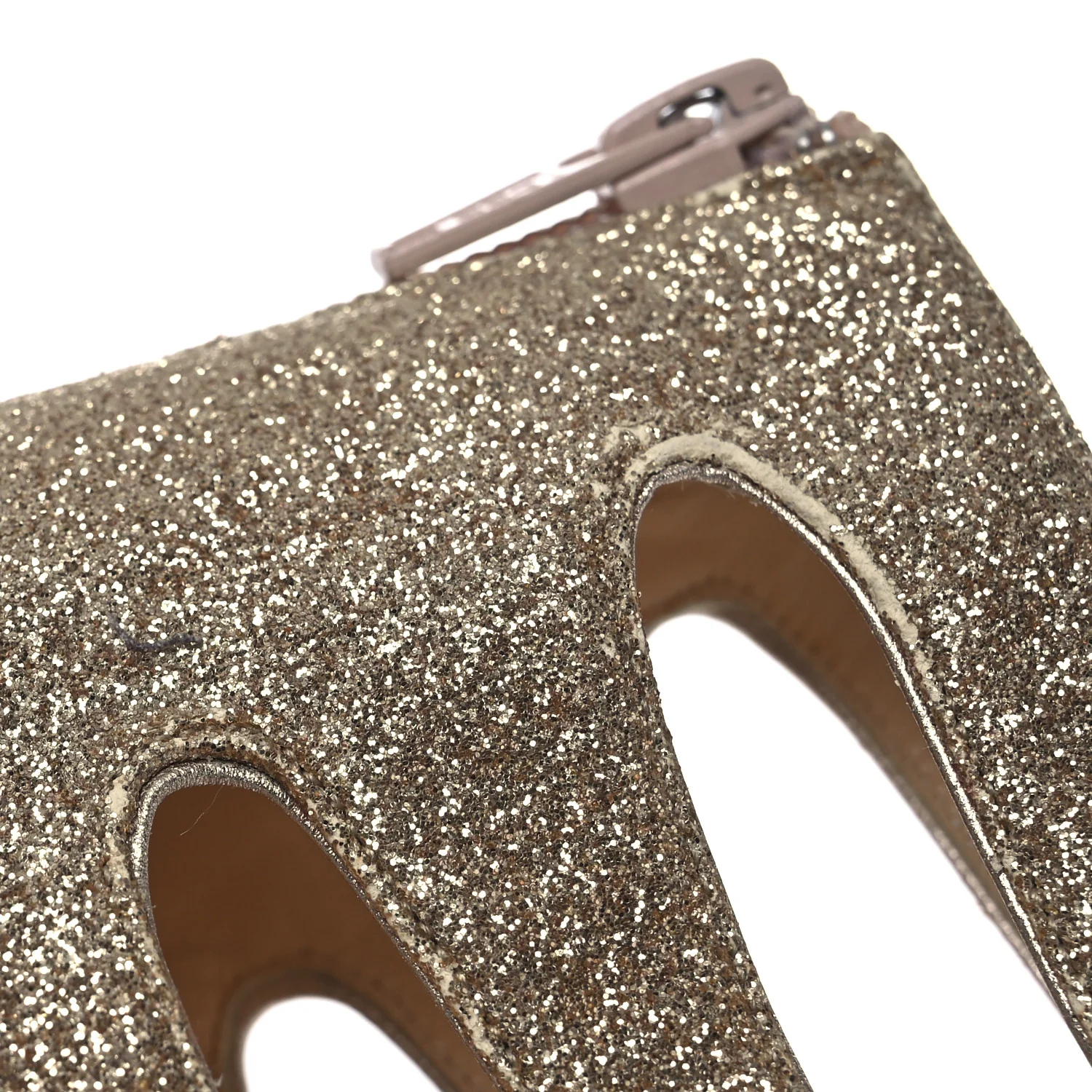 Glitter Mini Specchio Balota Platform Sandals 37.5 Gold
