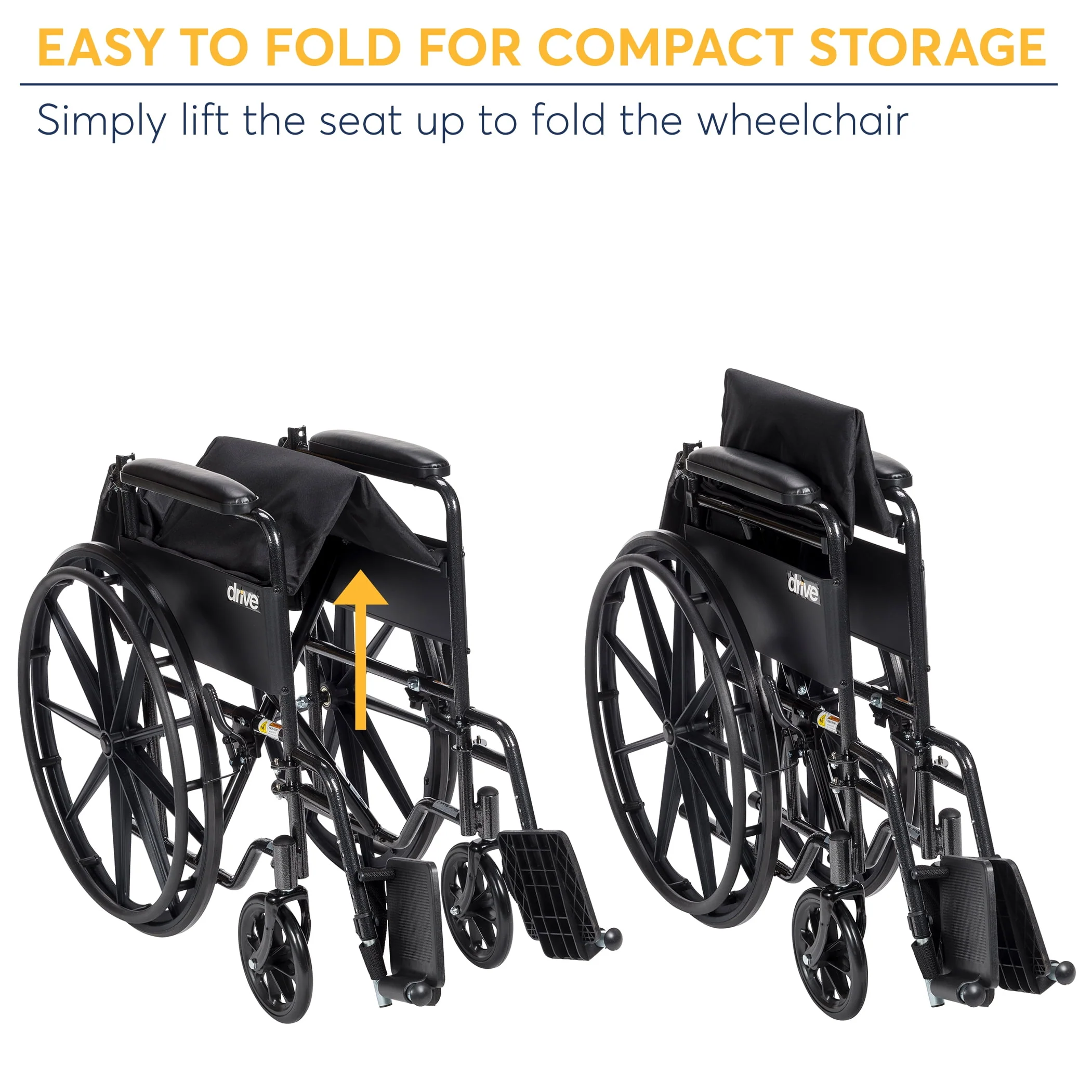 Silver Sport 1 Wheelchair with Full Arms and Swing away Removable Footrest Image 5