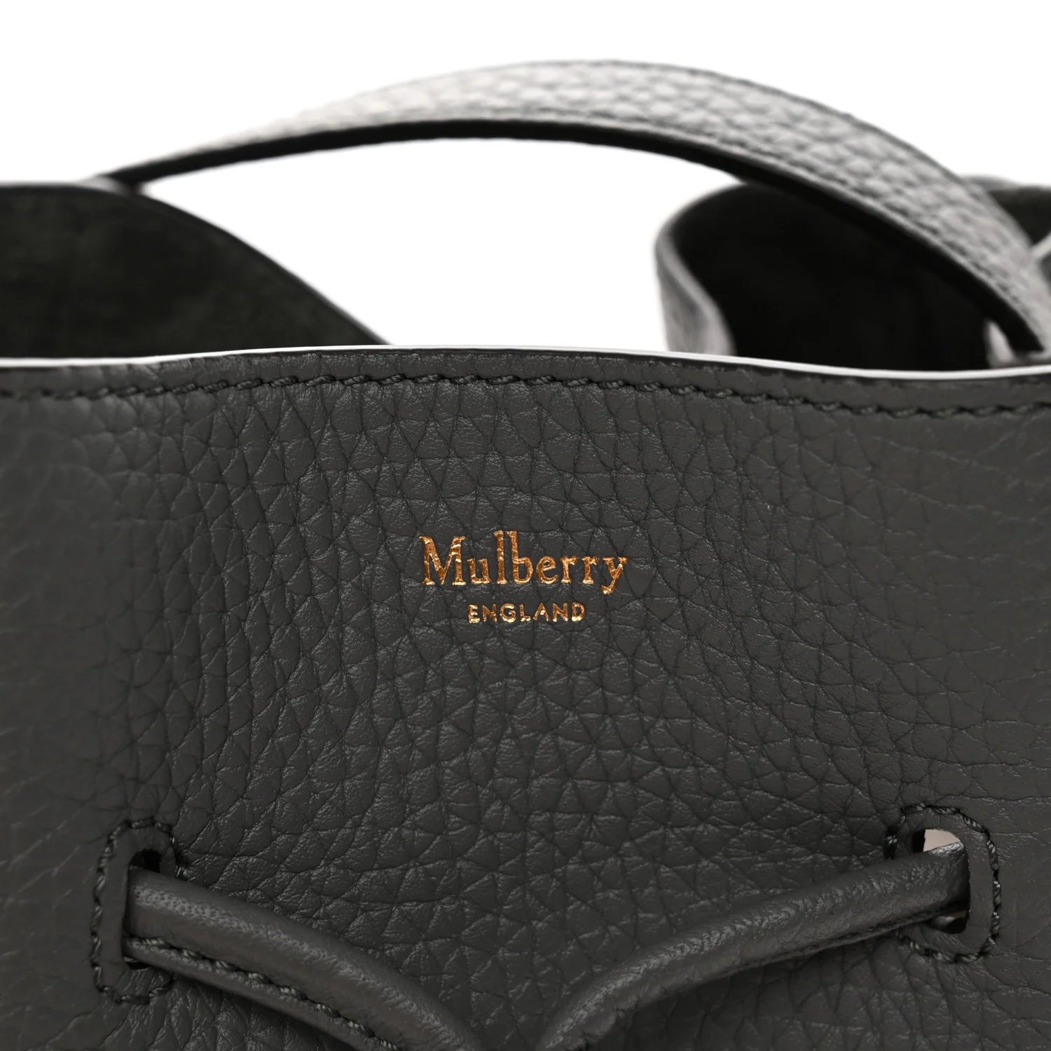 Heavy Grain Calfskin Mini Millie Charcoal