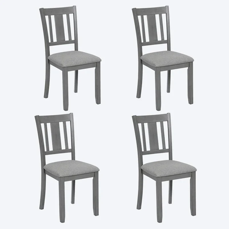 4-Piece Counter Height Dining Chair Set with Cushioned Seats