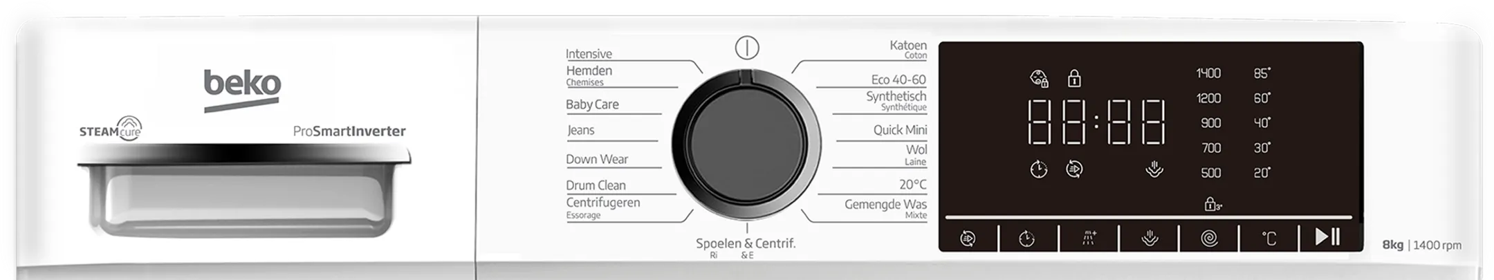 Beko  Wasmachine B1W864WB