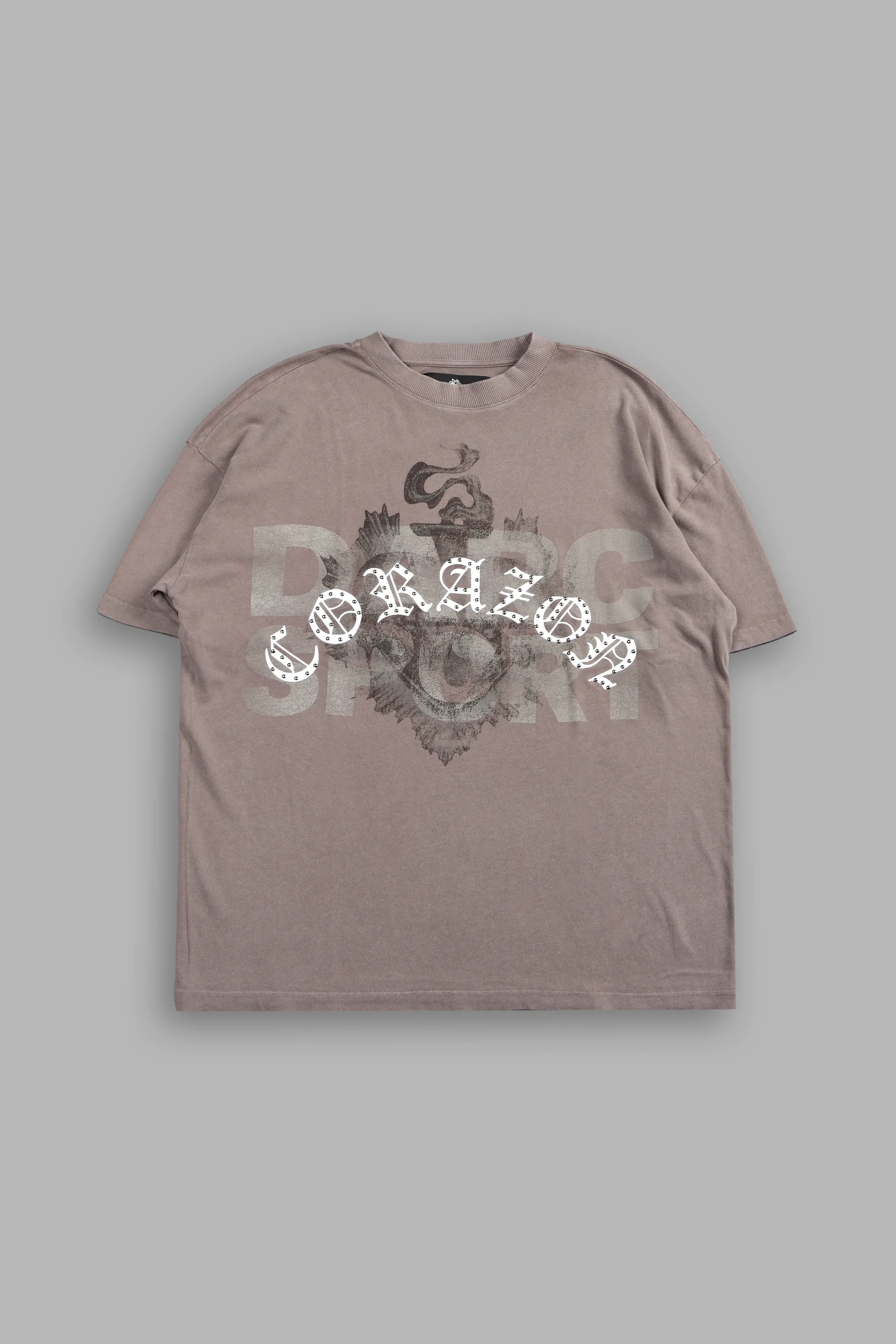 Ds Corazon Premium Oversized Tee In Mojave Brown