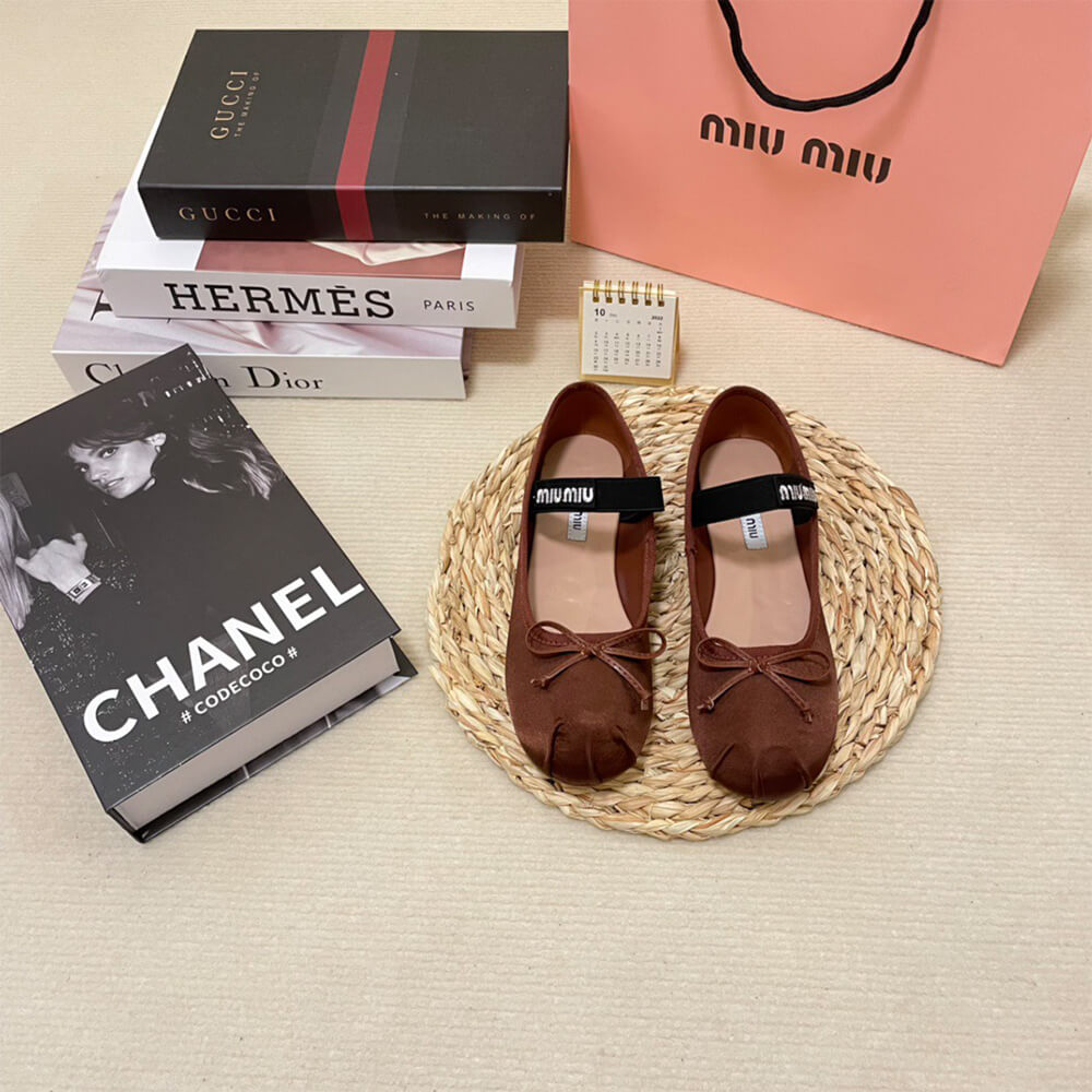MiuMiu Satin ballerinas