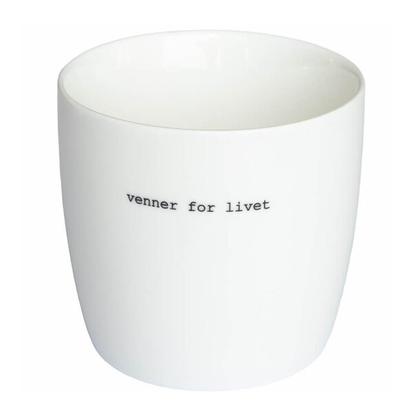 Krus Venner for livet 30 cl hvit