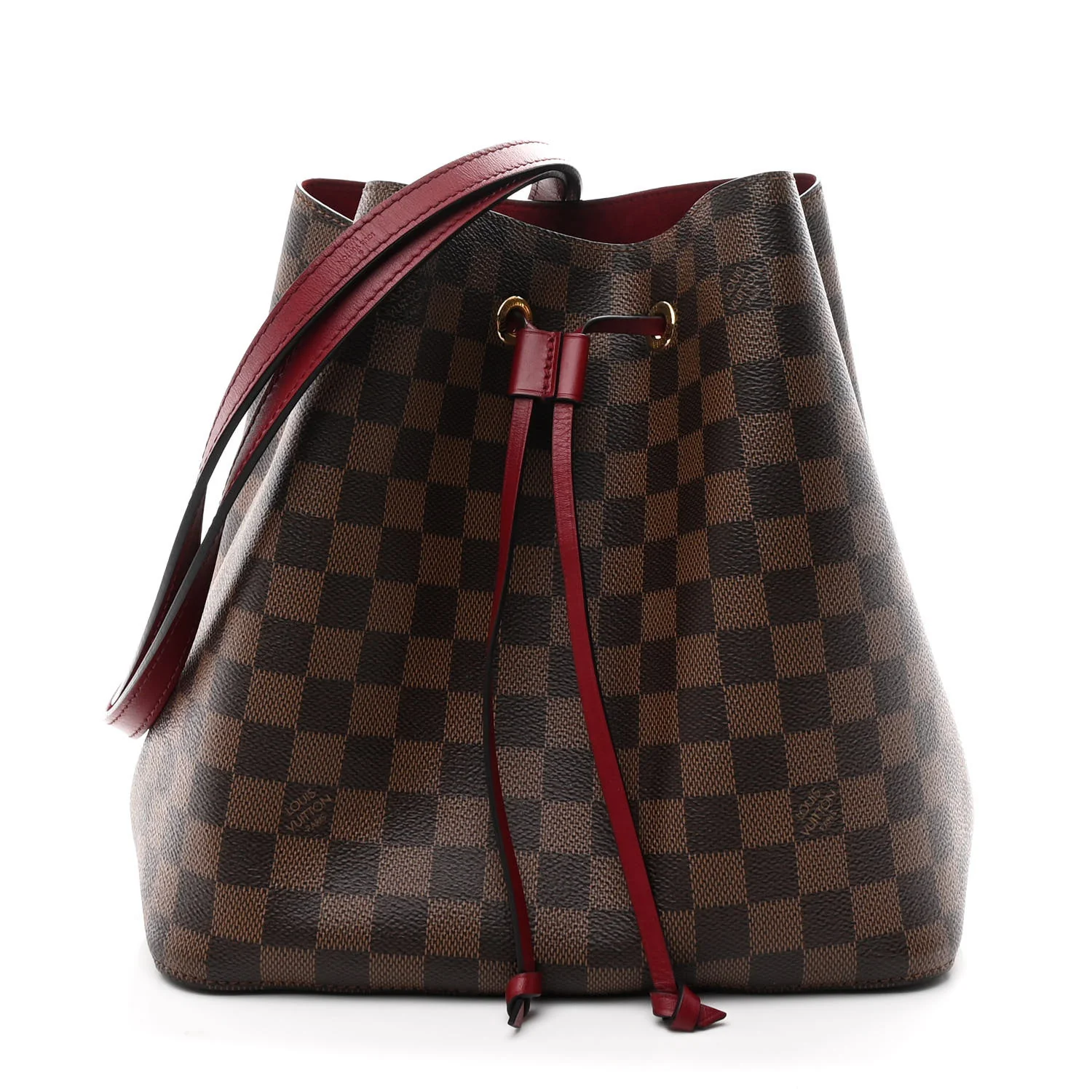 Damier Ebene Neonoe MM Cherry Berry