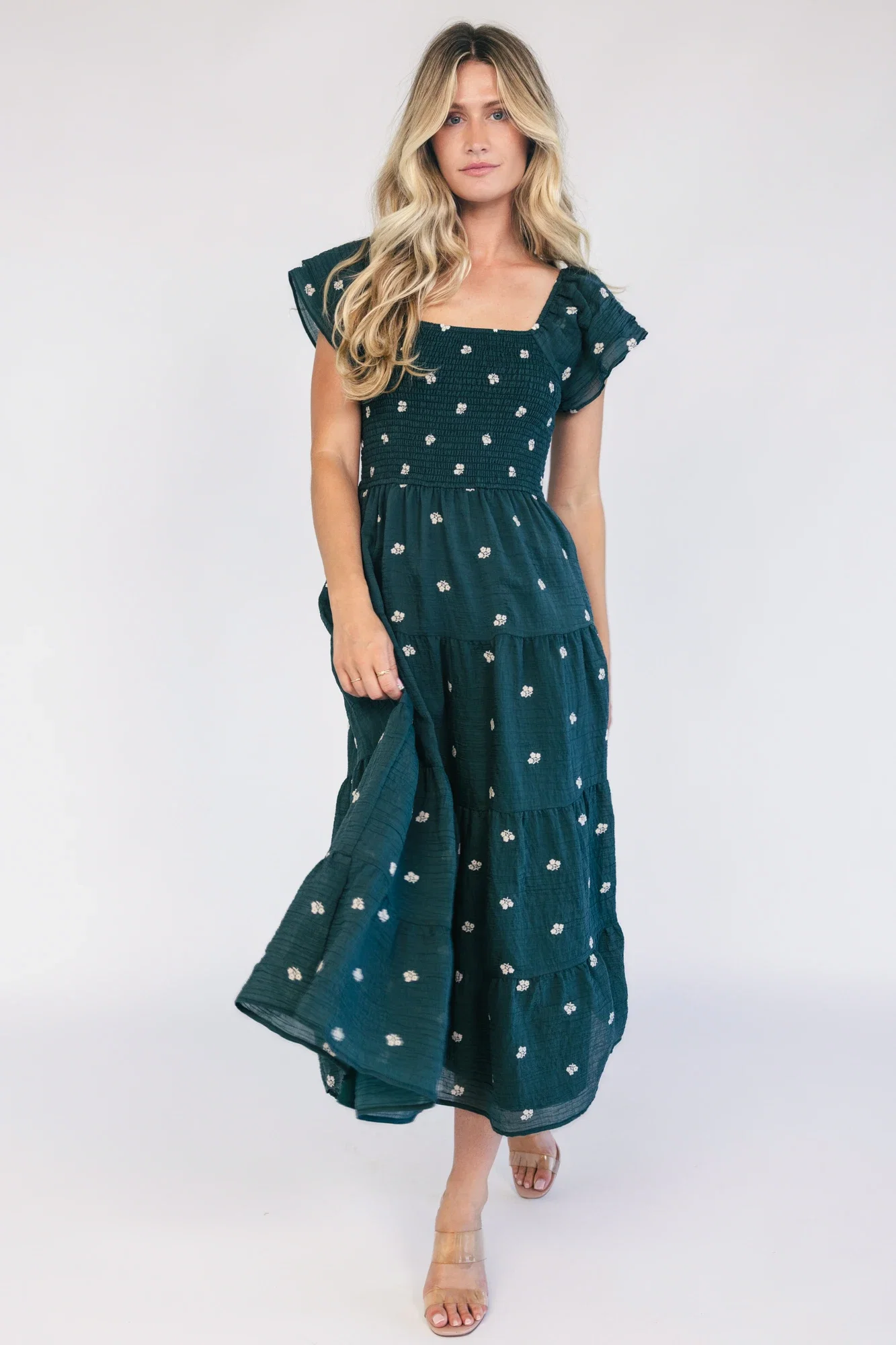 Waverly Midi Dress | Deep Topaz Floral