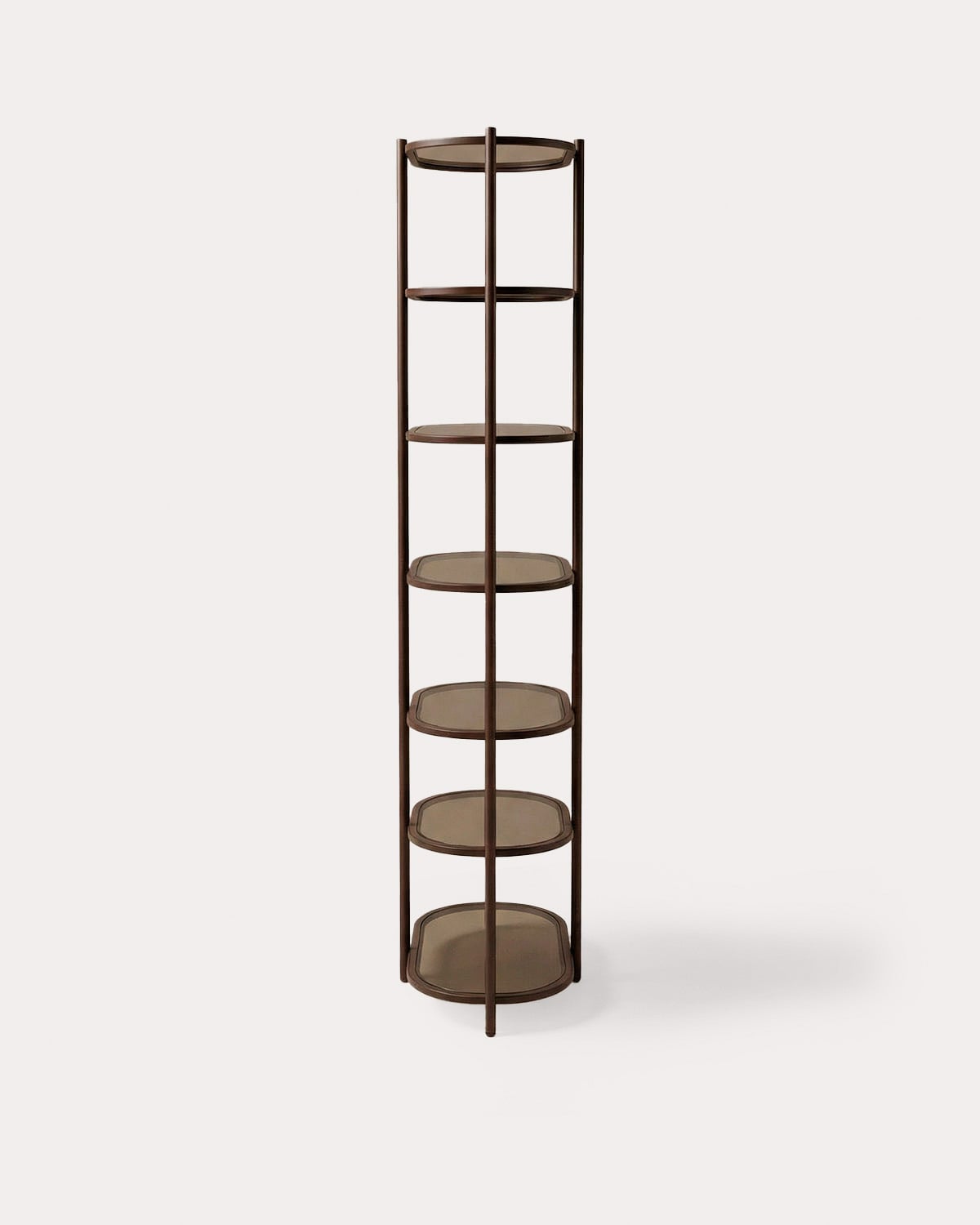 Yerry - Estantería de Metal y Cristal Templado (190x85 cm) Yerry
