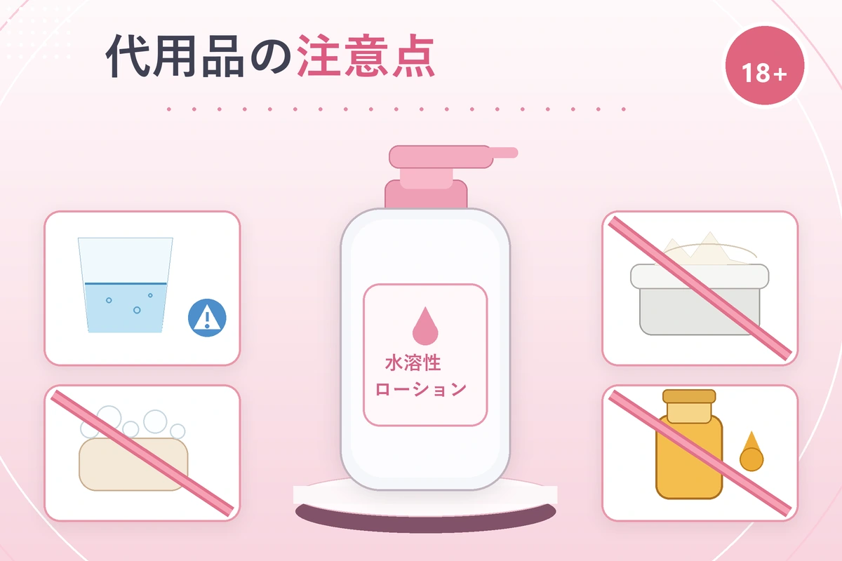 オナホ用ローションの代用品と水溶性ローションを比較する初心者向けガイド