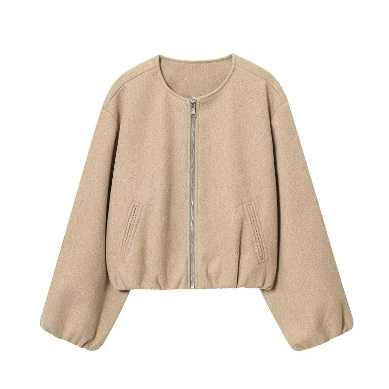 Veste Bombers Courte zippée pour Femme
