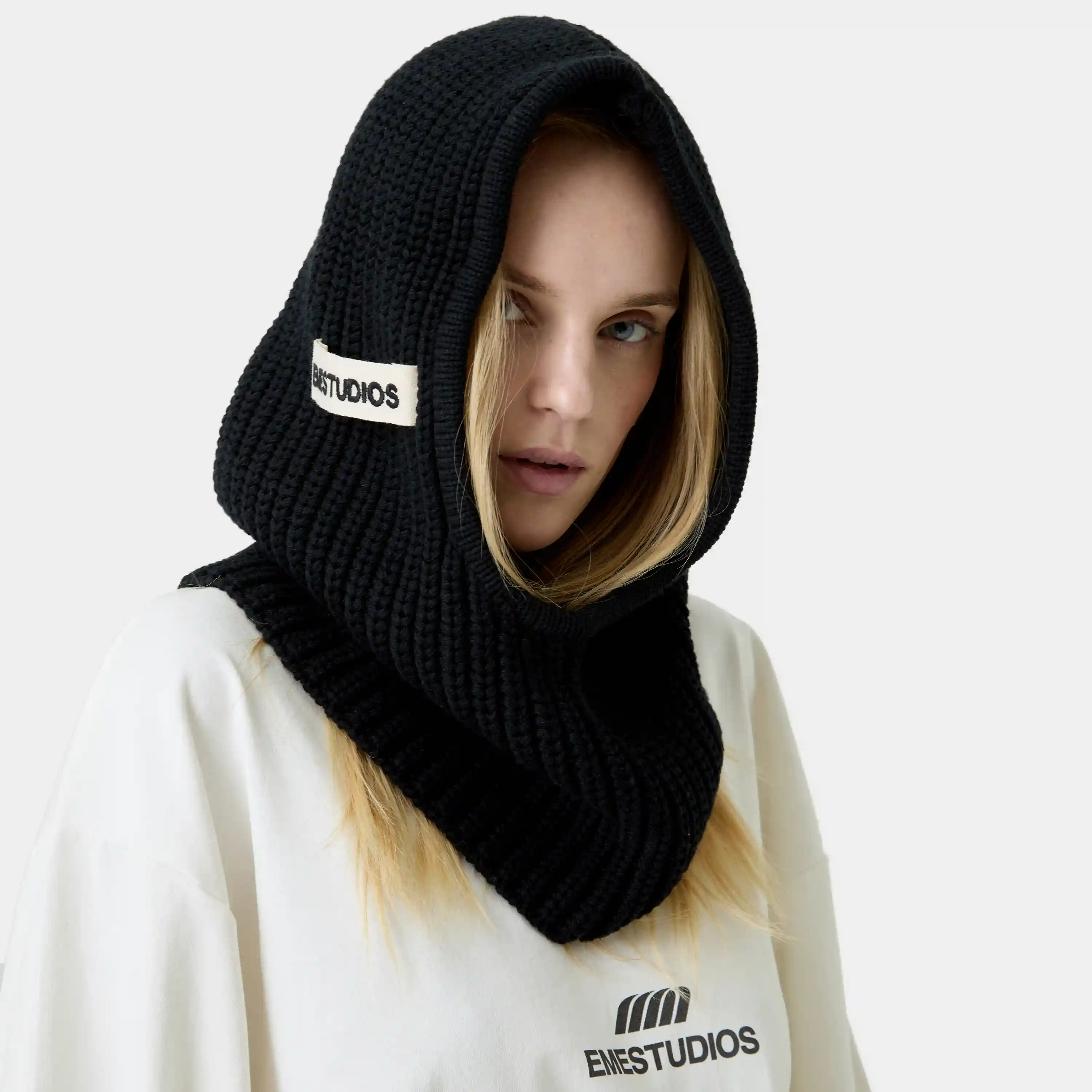 Black Knit Balaclava