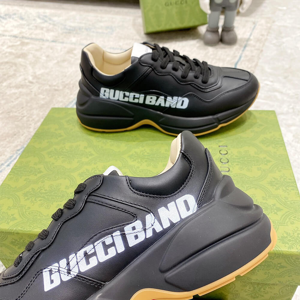 Gucci Rhyton  Gucci Band Black  Sneaker