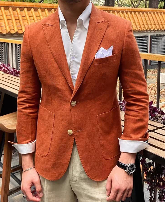 Blazer à manches longues, col à revers et poches, coutures solides, idéal pour tous les jours