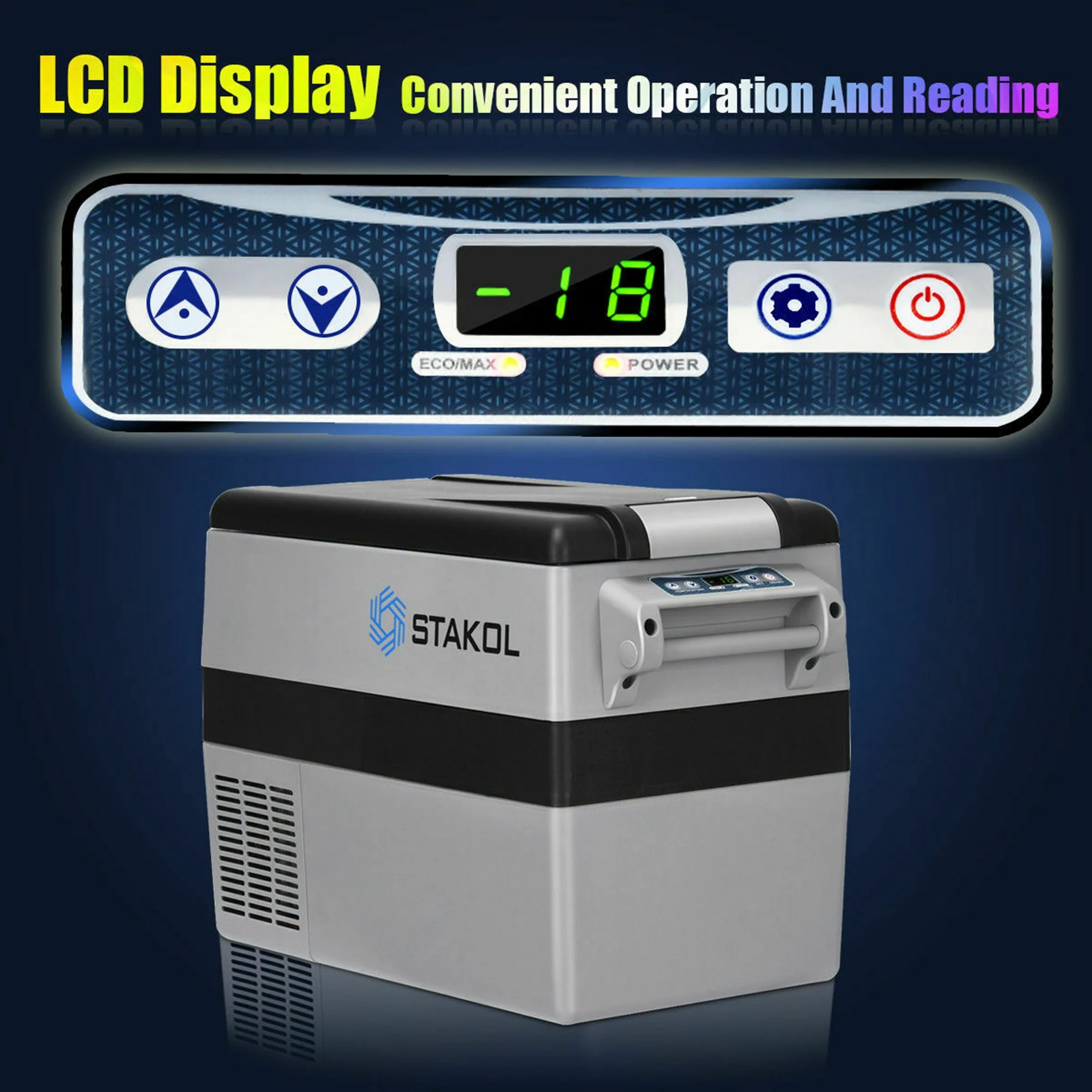 Portable Refrigerator Vehicle Car Compressor Freezer Cooler 44-Quart - Image 4