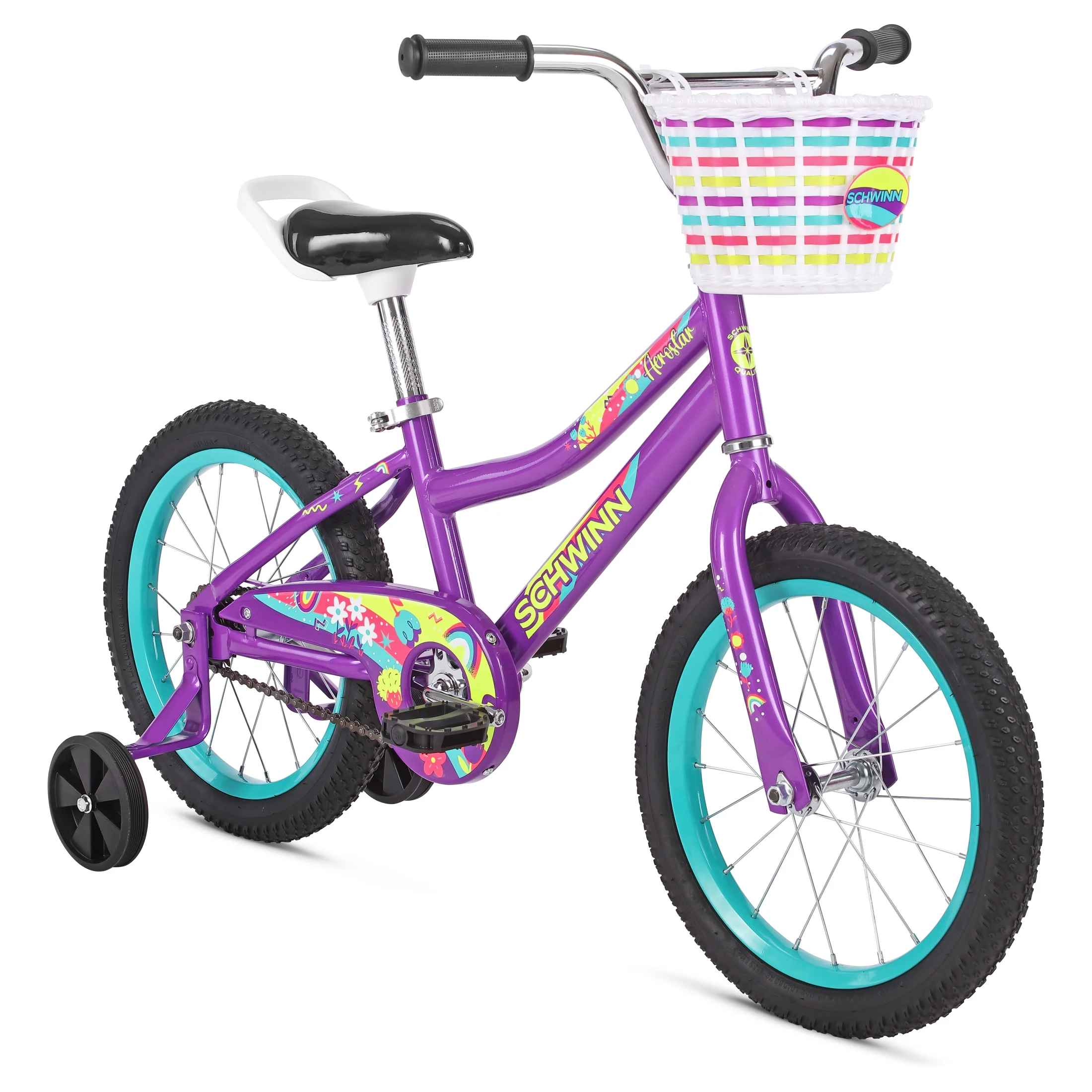 Schwinn Aerostar 16 - In. Children'S Bike, Ages 3 - 7 Years, Purple Bicycle