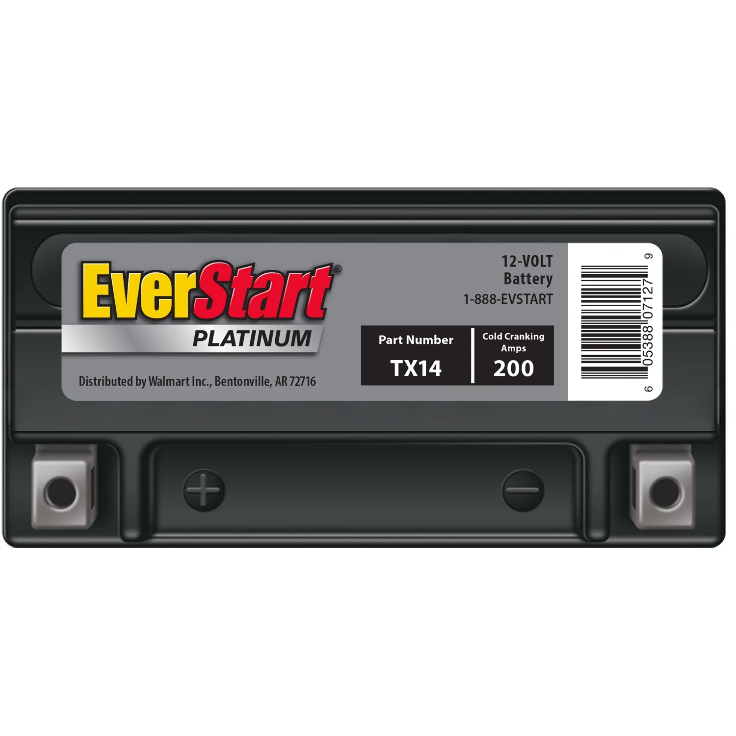 Platinum BOXED AGM Power Sport Battery, Group Size TX14 12 Volt, 200 CCA - Image 2