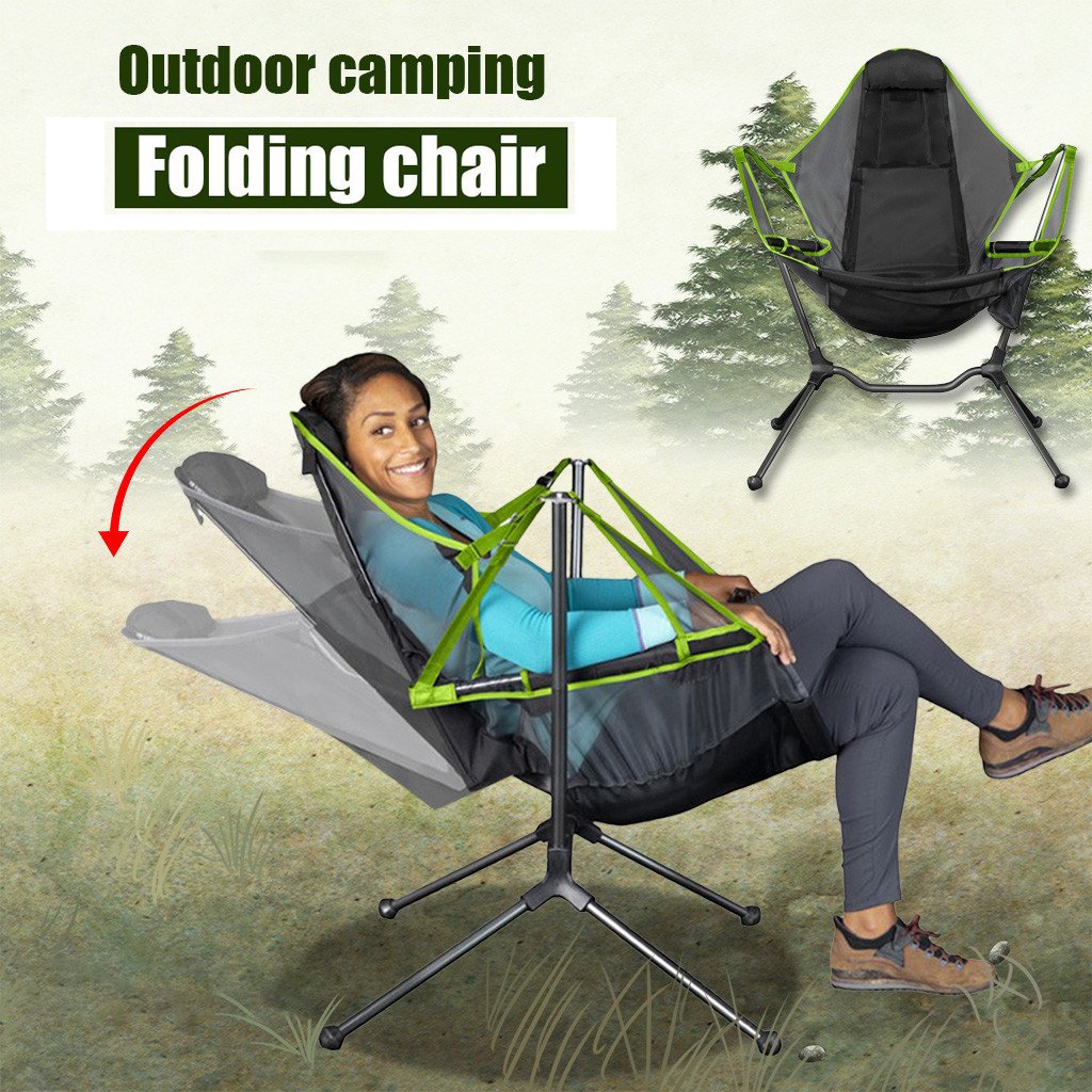 Fauteuil inclinable de luxe pour camping, chaise de camping à bascule