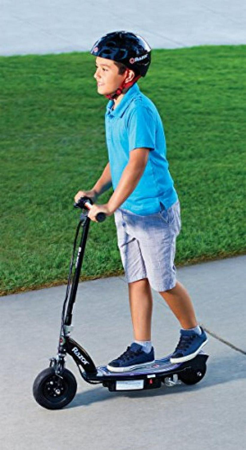 Razor E100 Glow Light - up Electric Scooter. up to 10 Mph. Air - Filled Front Tire. for Child Ages 8+