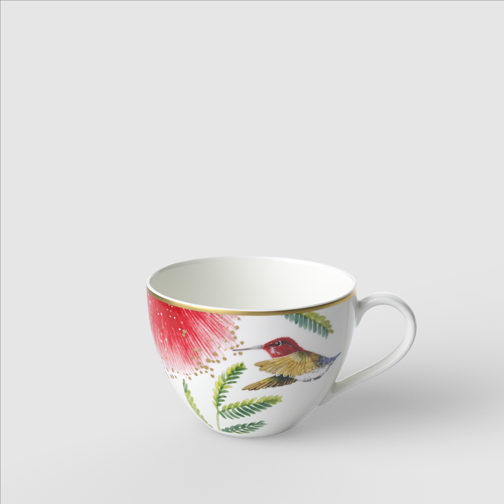 Amazonia Coffee cup - Multi-colored, 5.1 oz, Premium Bone Porcelain