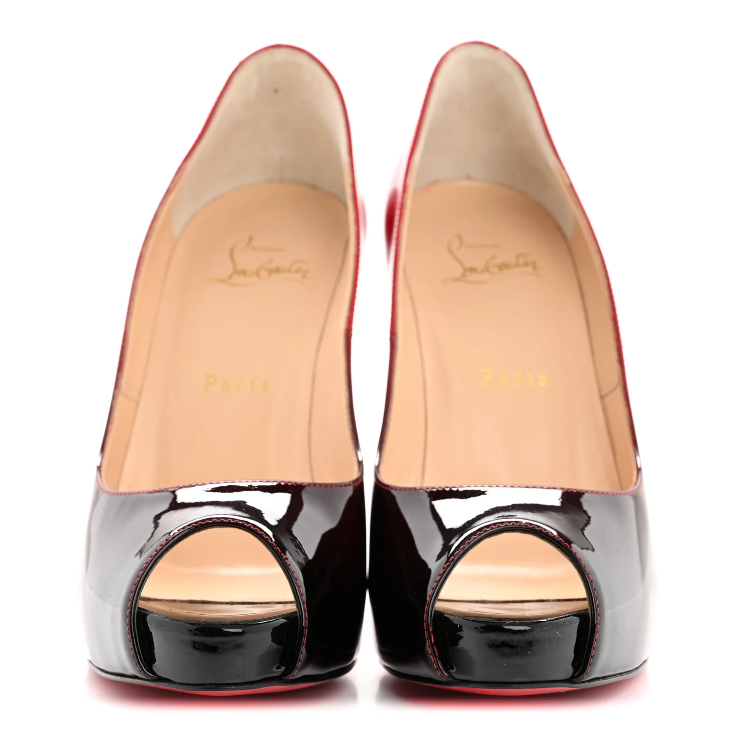 Patent Degrade New Very Prive 120 Pumps 37 Black Red