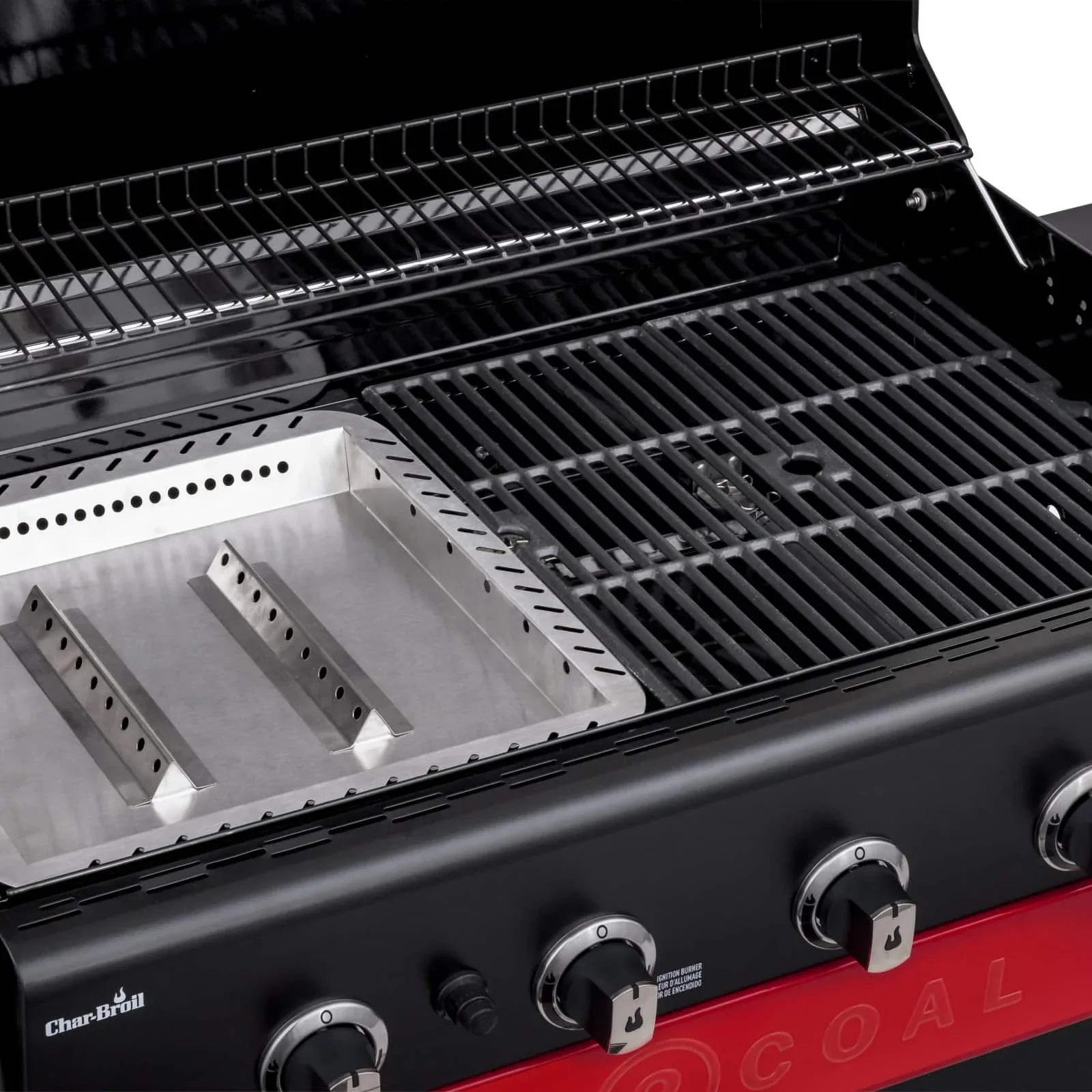 Gas2Coal 4-Burner LP Gas & Charcoal Outdoor Combination Grill