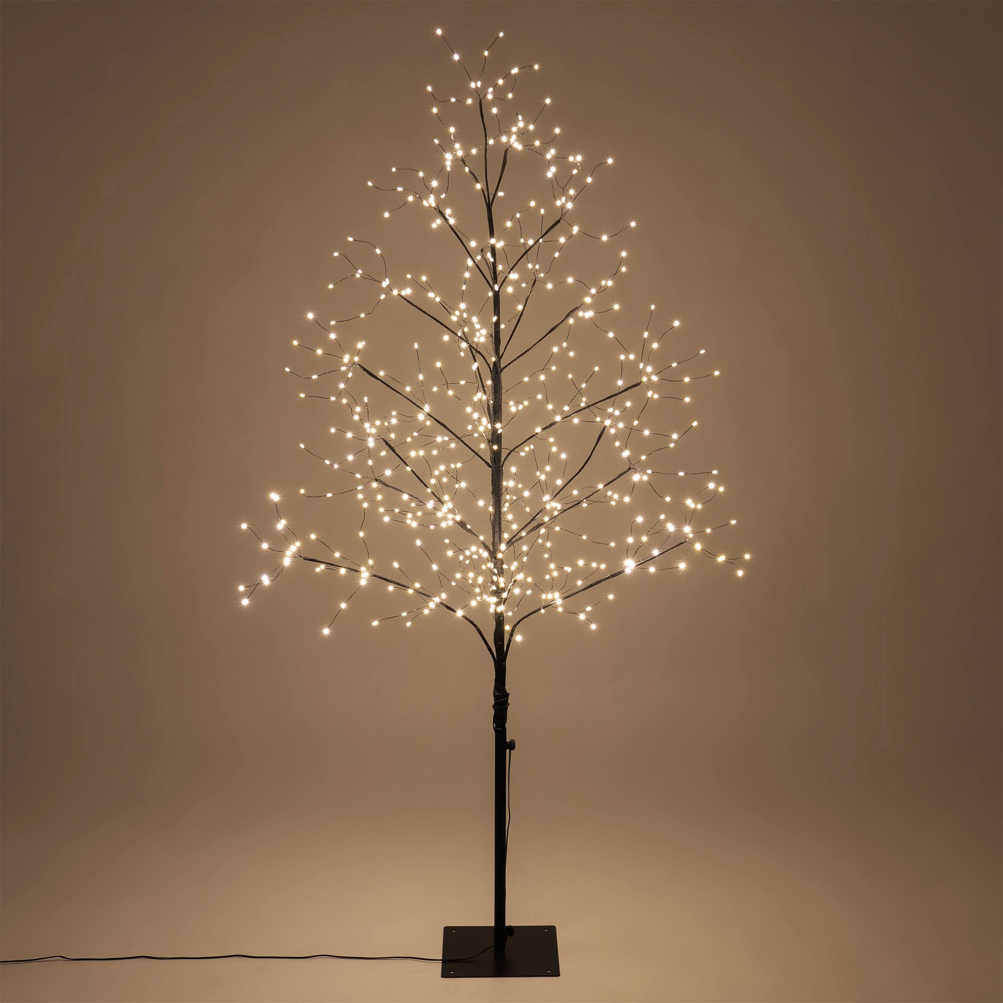5-ft. Black Fairy Light Tree, Warm White LED