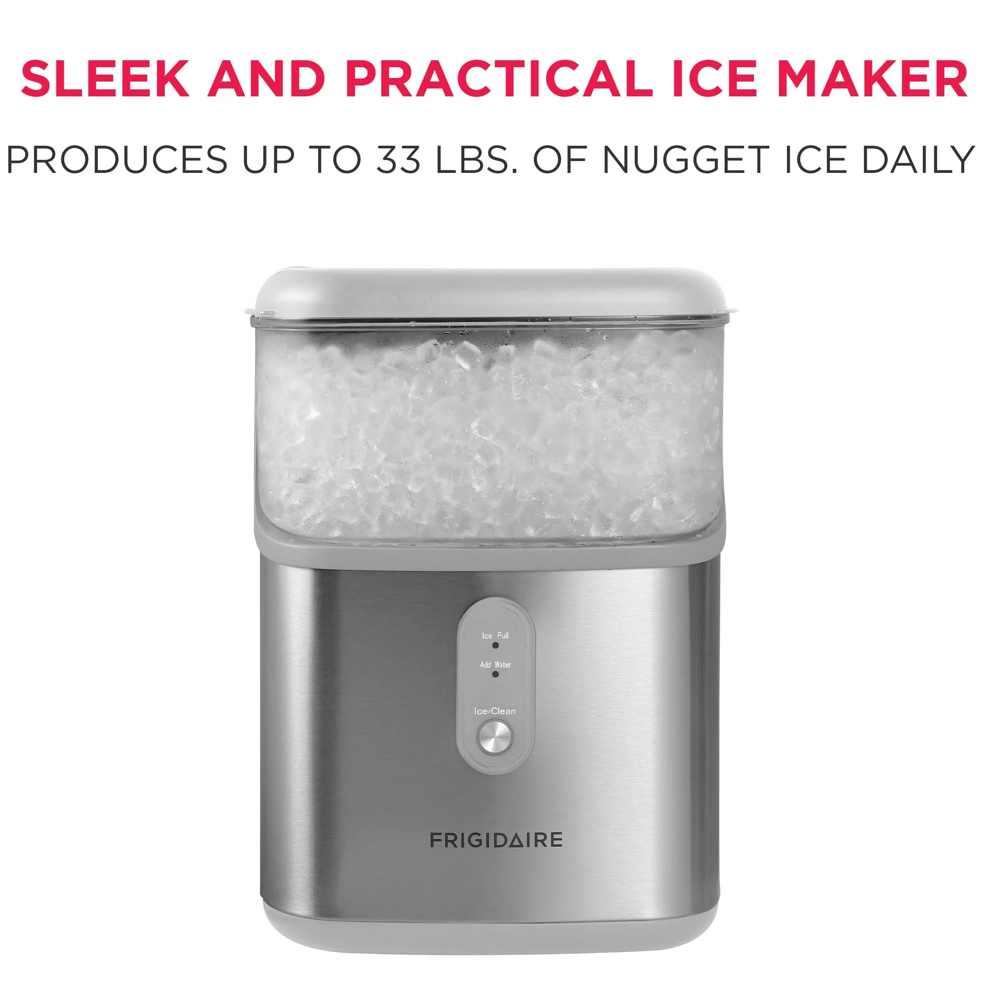 33 Lbs. Nugget Ice Maker, Black Stainless Steel, EFIC228(Black Stainless Steel) - Image 10
