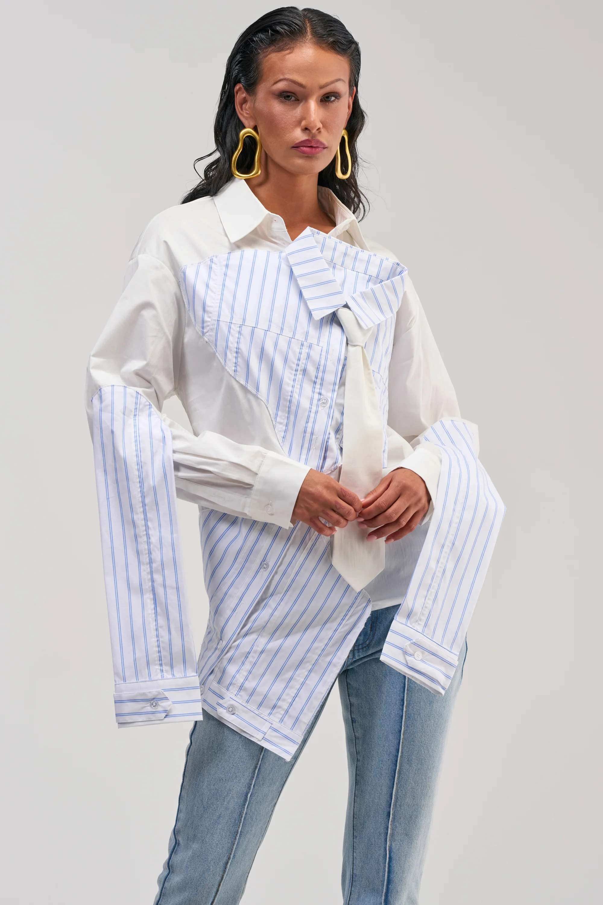 HOT MESS POPLIN BLOUSE - Akira Store