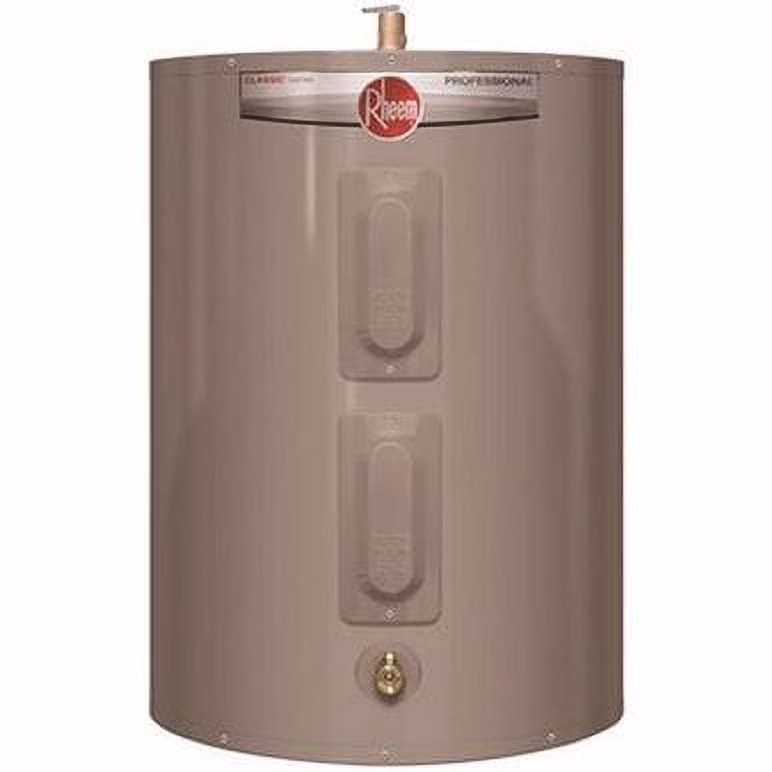 36-Gallon 31.5"H x 24.25"W Classic Short Residential Electric Water Heater 240 VAC 4500-Watt Top TP Relief Valve