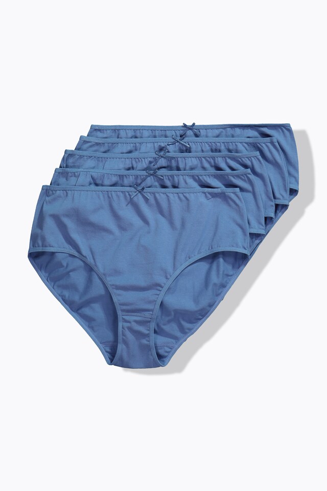 5 Pack of Stretch Cotton Panties - Solid