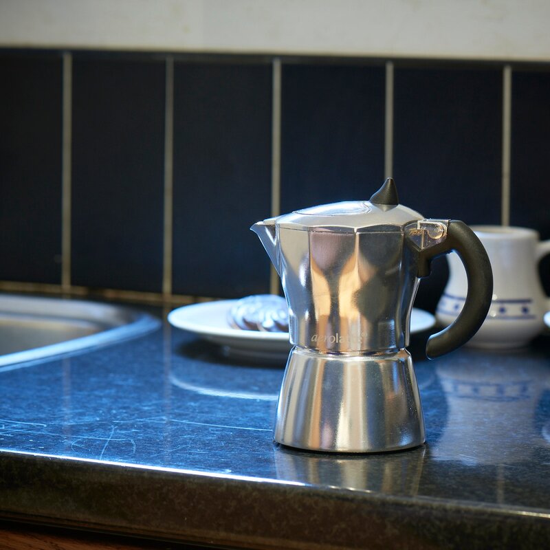 Espressokanne 3 kopper aluminium