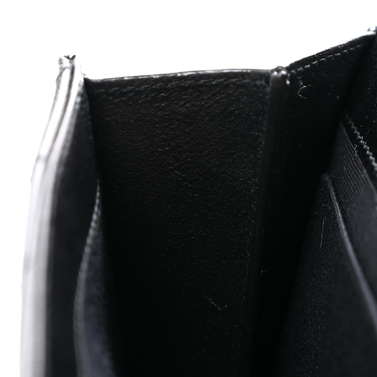 Grain De Poudre Matelasse Chevron Monogram Envelope Clutch Black